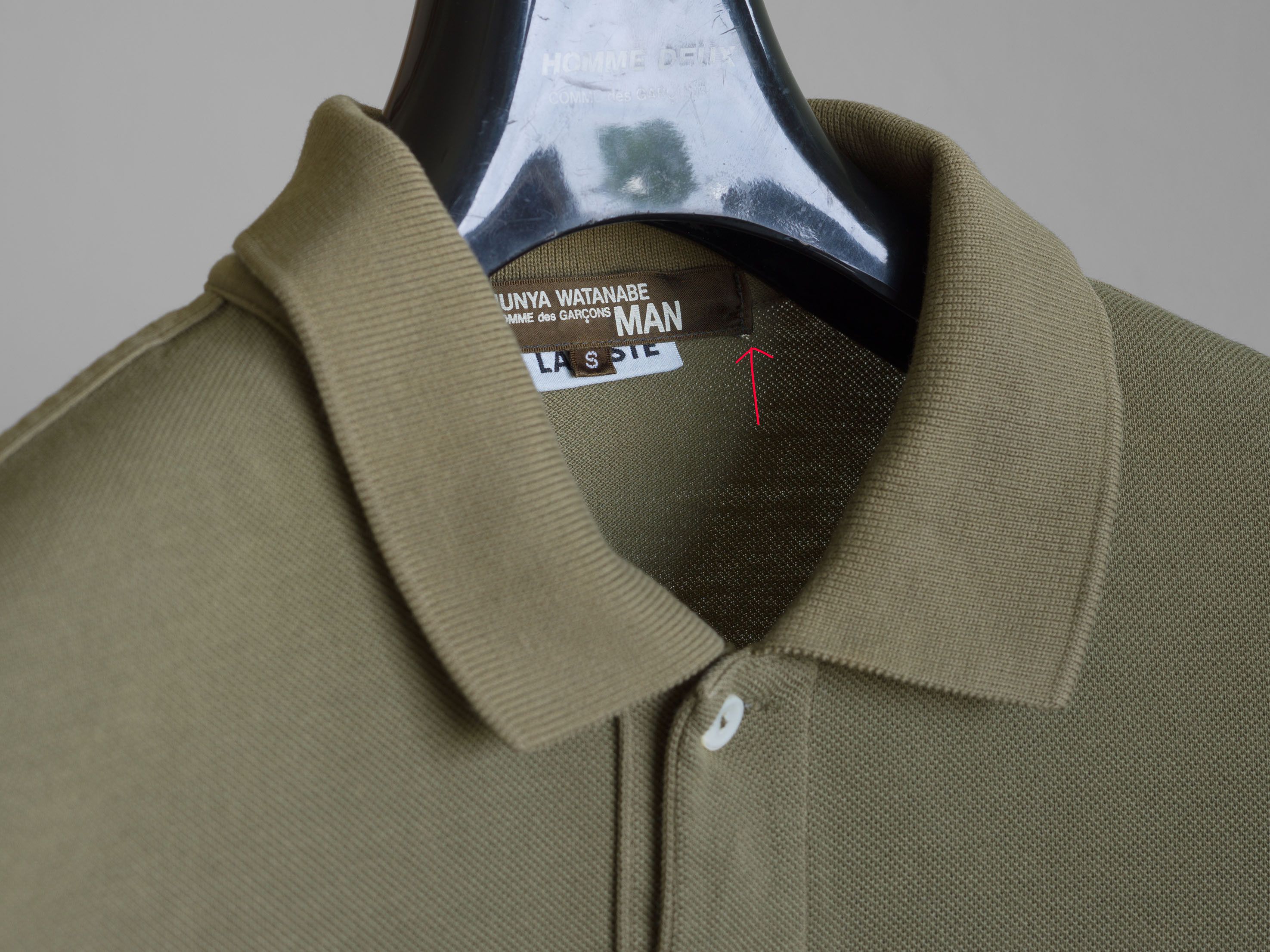 Junya Watanabe × Lacoste AW2006 JUNYA WATANABE MAN INSIDE-OUT LACOSTE POLO SHIRT Size US S / EU 44-46 / 1 - 7 Thumbnail