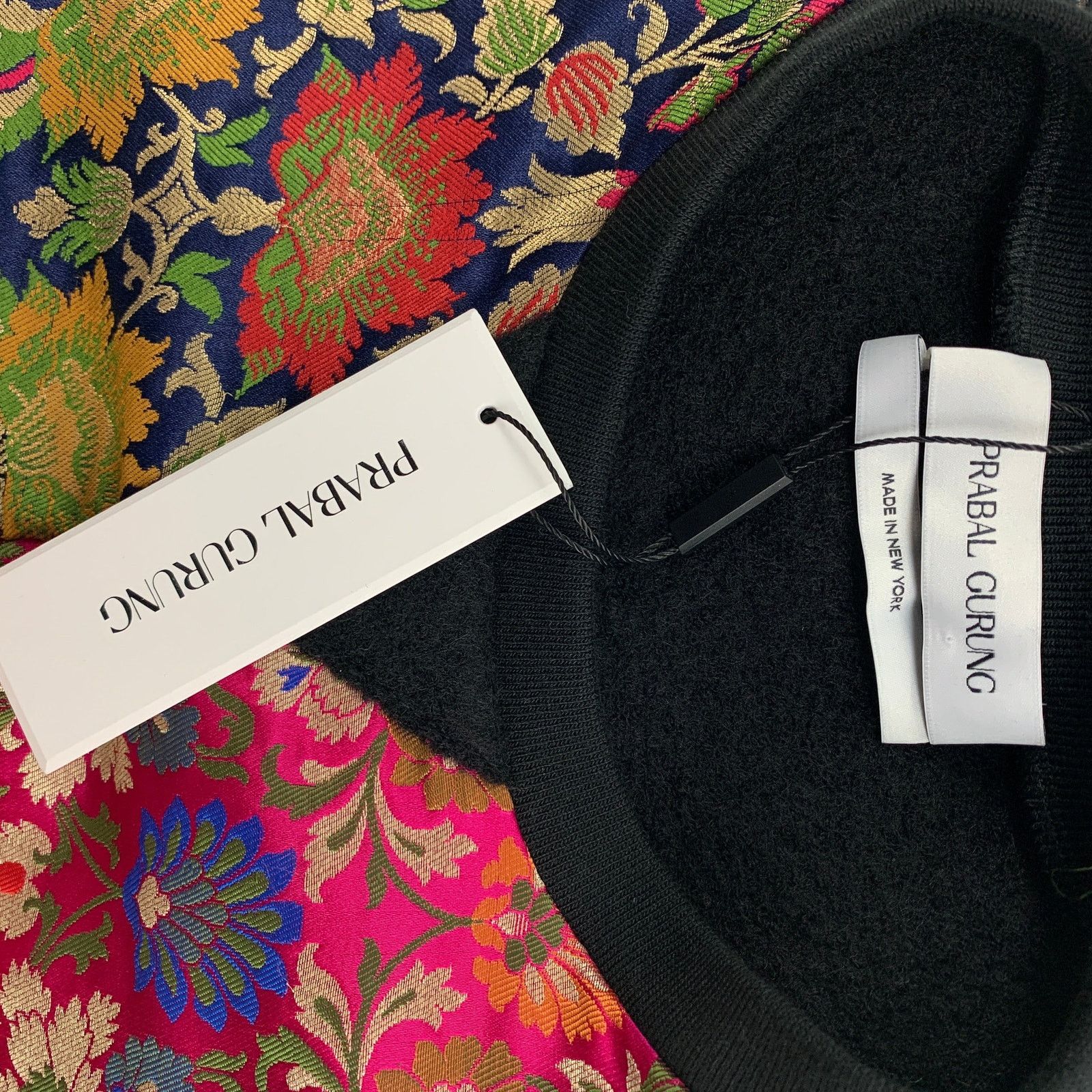 Prabal Gurung XS Multi-Color Patchwork Wool / Cotton Pullover Size XS / US 0-2 / IT 36-38 - 6 Thumbnail