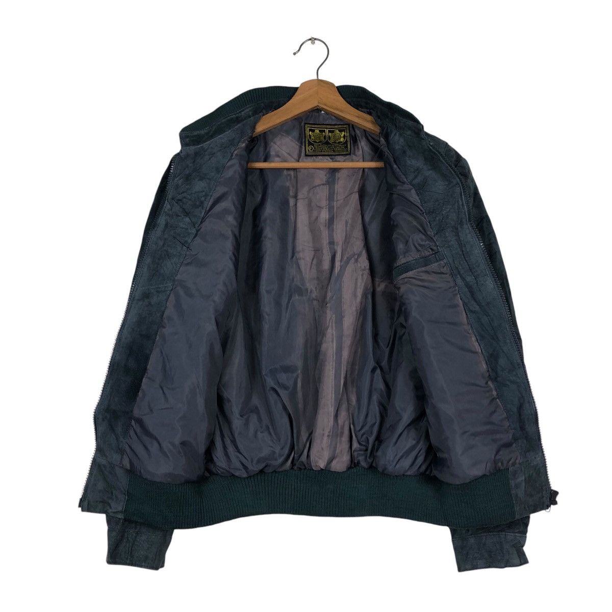 Japanese Brand 📌Vtg Bomber Leather Jacket Genuine Echtes Leder Echt Deer Size US M / EU 48-50 / 2 - 14 Thumbnail