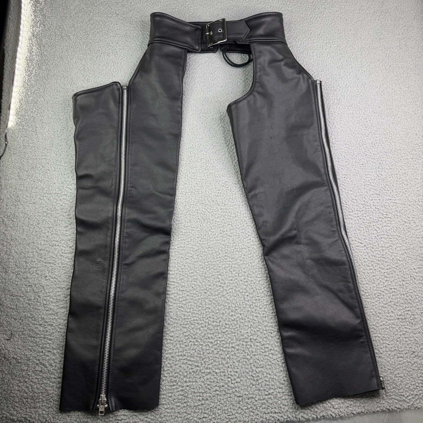 Vanson Leathers Vanson Leather Chaps 30 x 30 Western Motorcycle USA Size 23" - 1 Thumbnail