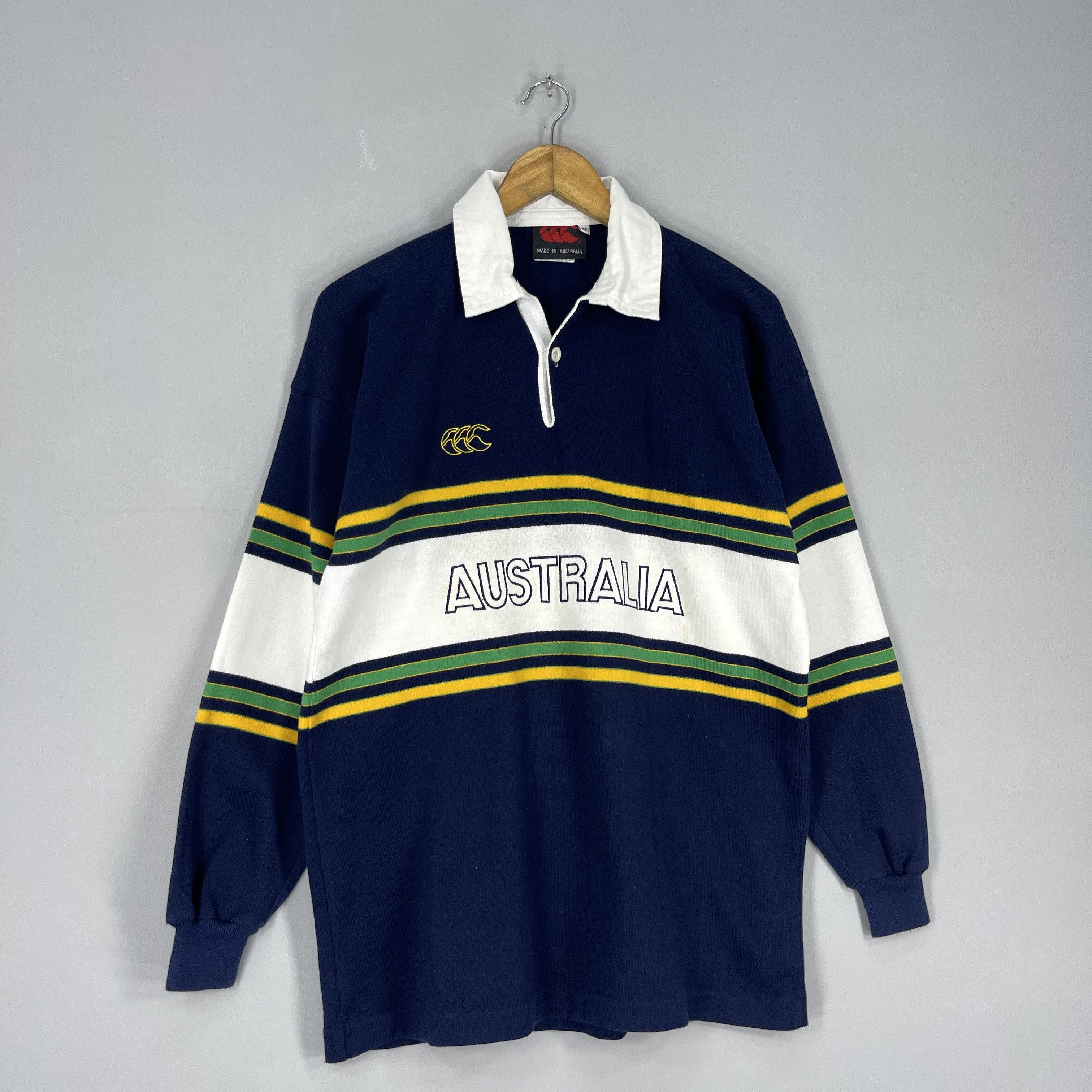 Canterbury of New Zealand Vintage 90's CANTERBURY Australia Wallabies Rugby Shirt Size US M / EU 48-50 / 2 - 4 Thumbnail