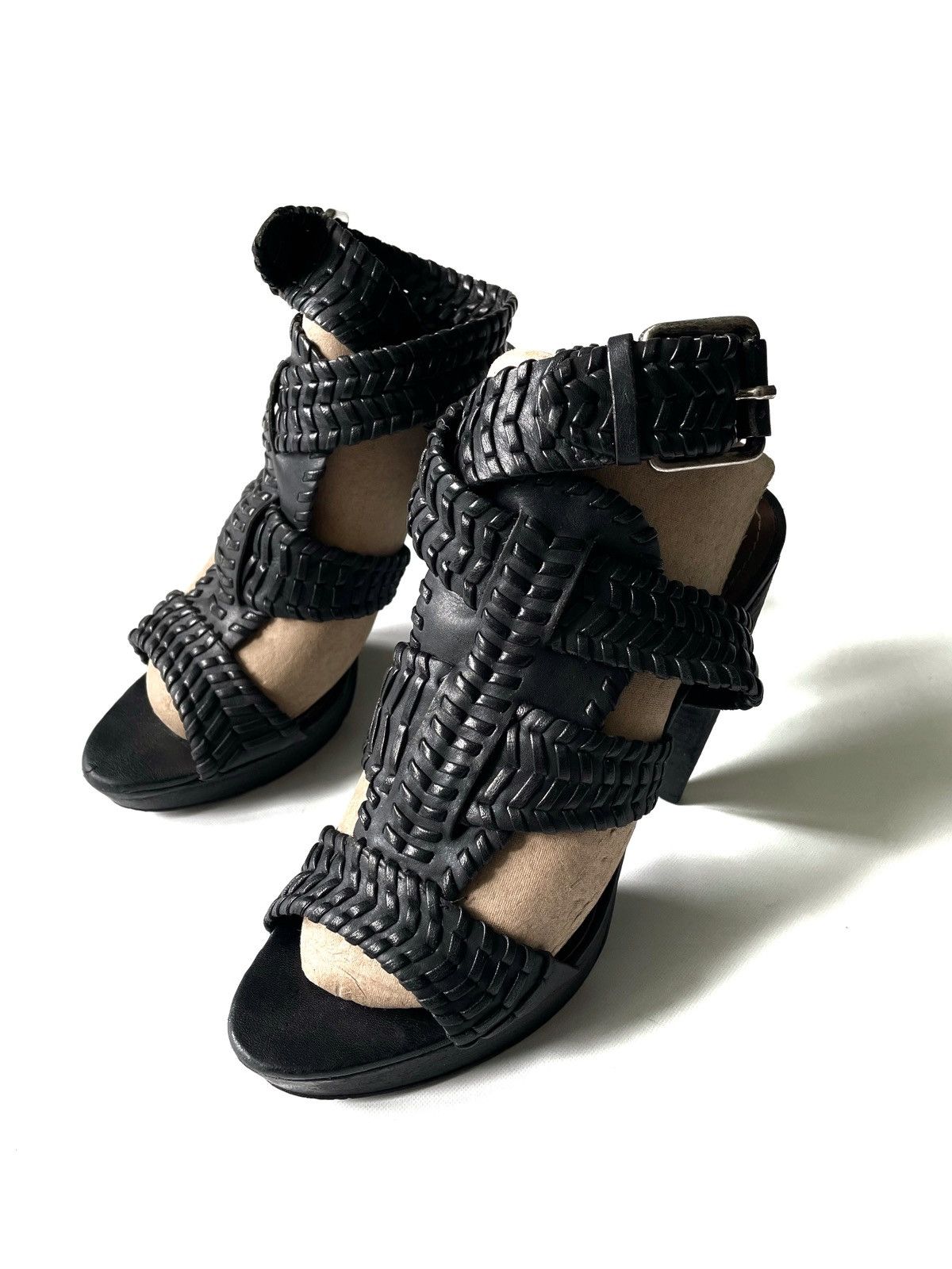Allsaints Women's Leather Sandals Heels AllSaints Spitalfields Size 39 Size US 9 / IT 39 - 2 Thumbnail