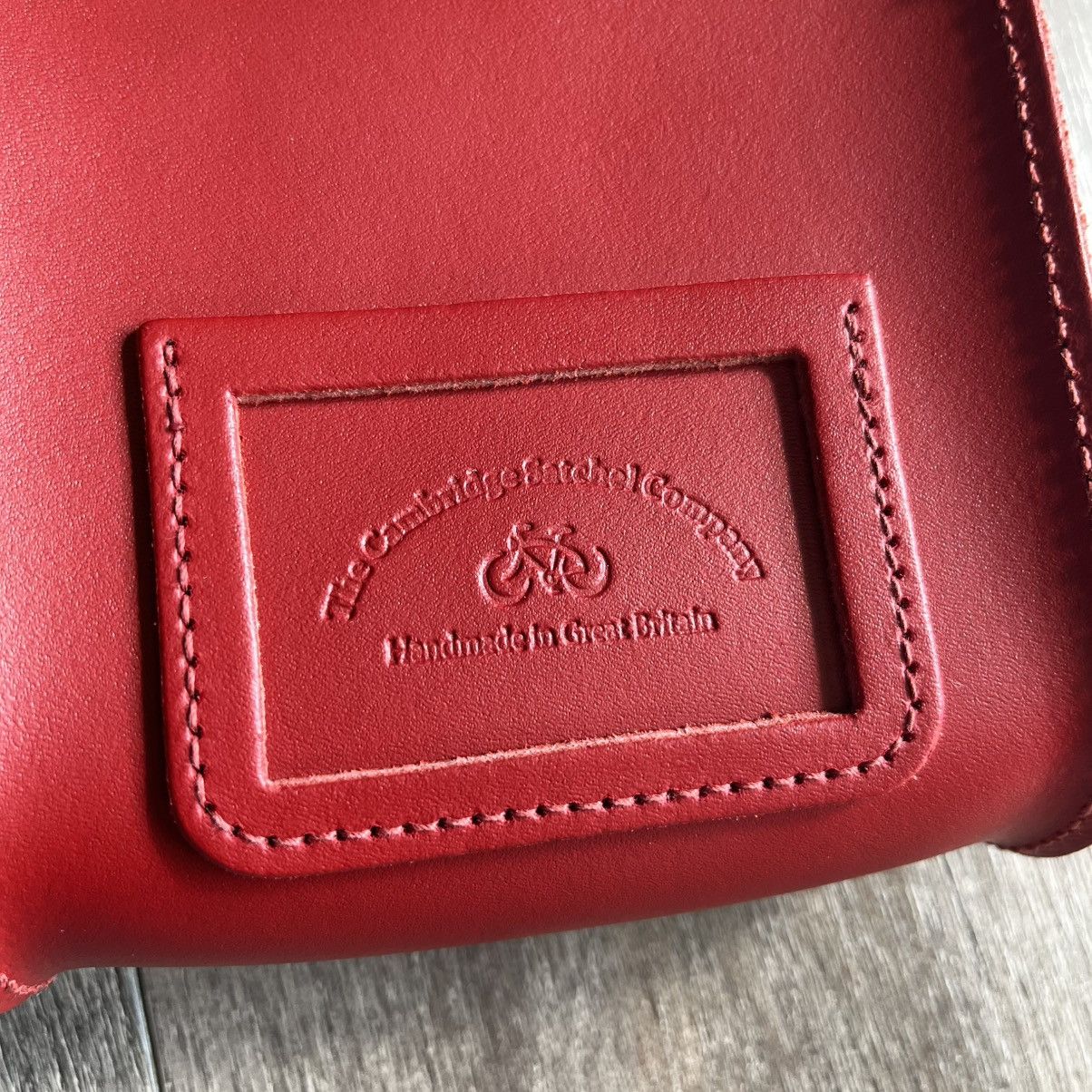 Cambridge Satchel Company × Designer × Genuine Leather Cambridge Satchel Company Red Push Lock Crossbody Small Bag Size ONE SIZE - 8 Thumbnail