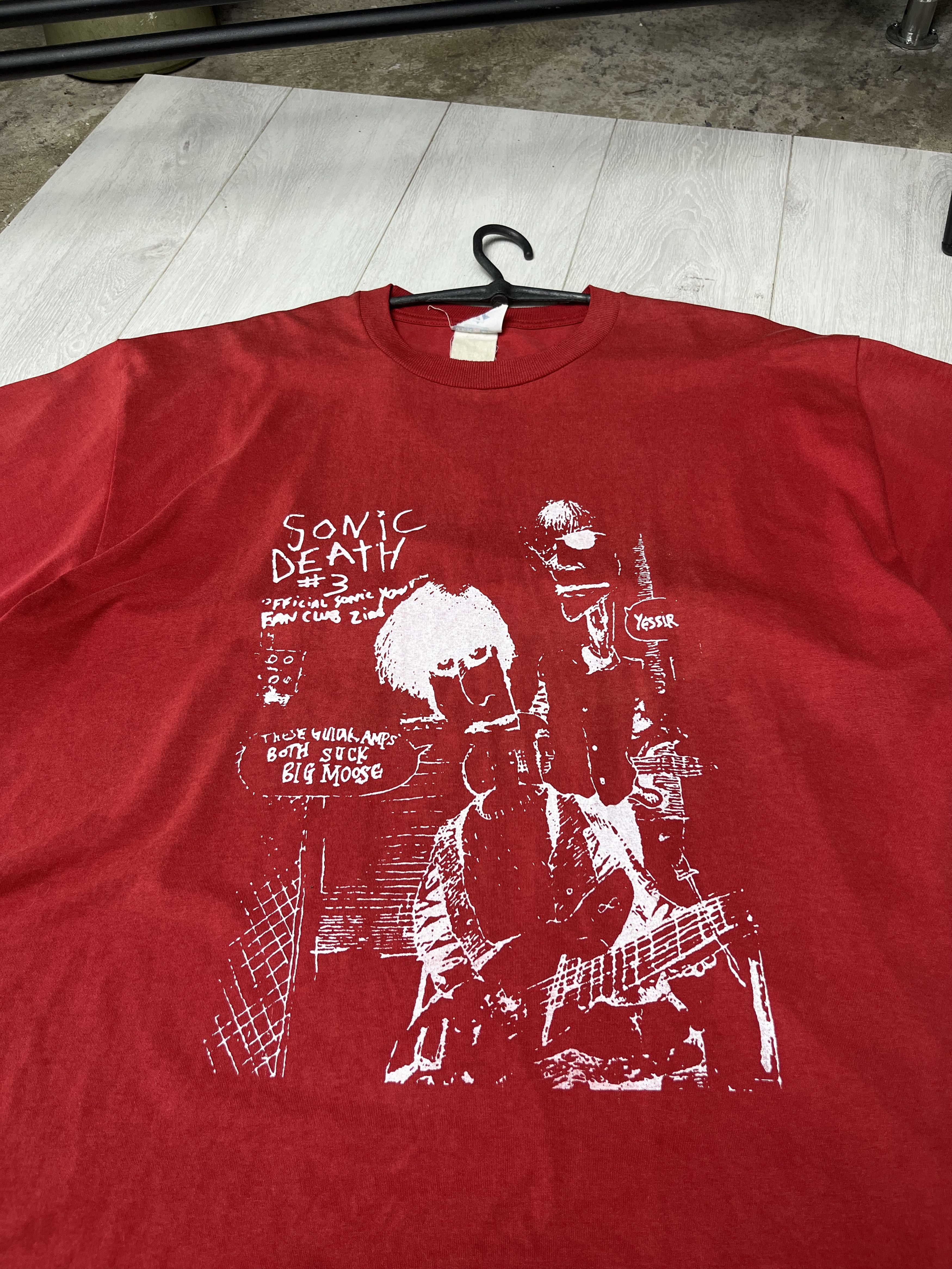 Vintage 1990s VINTAGE SONIC YOUTH "SONIC DEATH 3" JERZEES TEE - 854 Size US XL / EU 56 / 4 - 3 Thumbnail