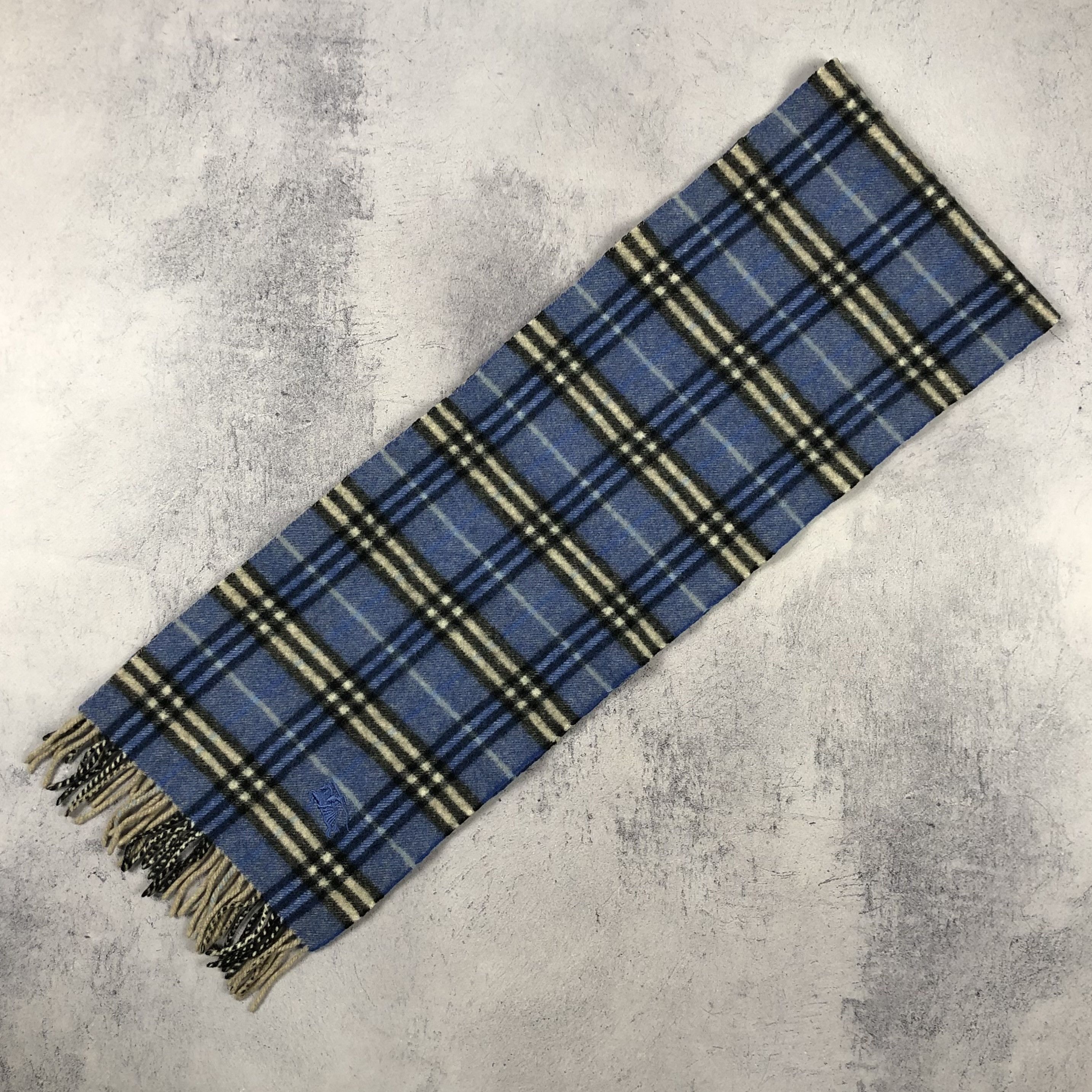 Burberry Vintage Burberry London Scarf Blue Nova Check Size ONE SIZE - 8 Thumbnail