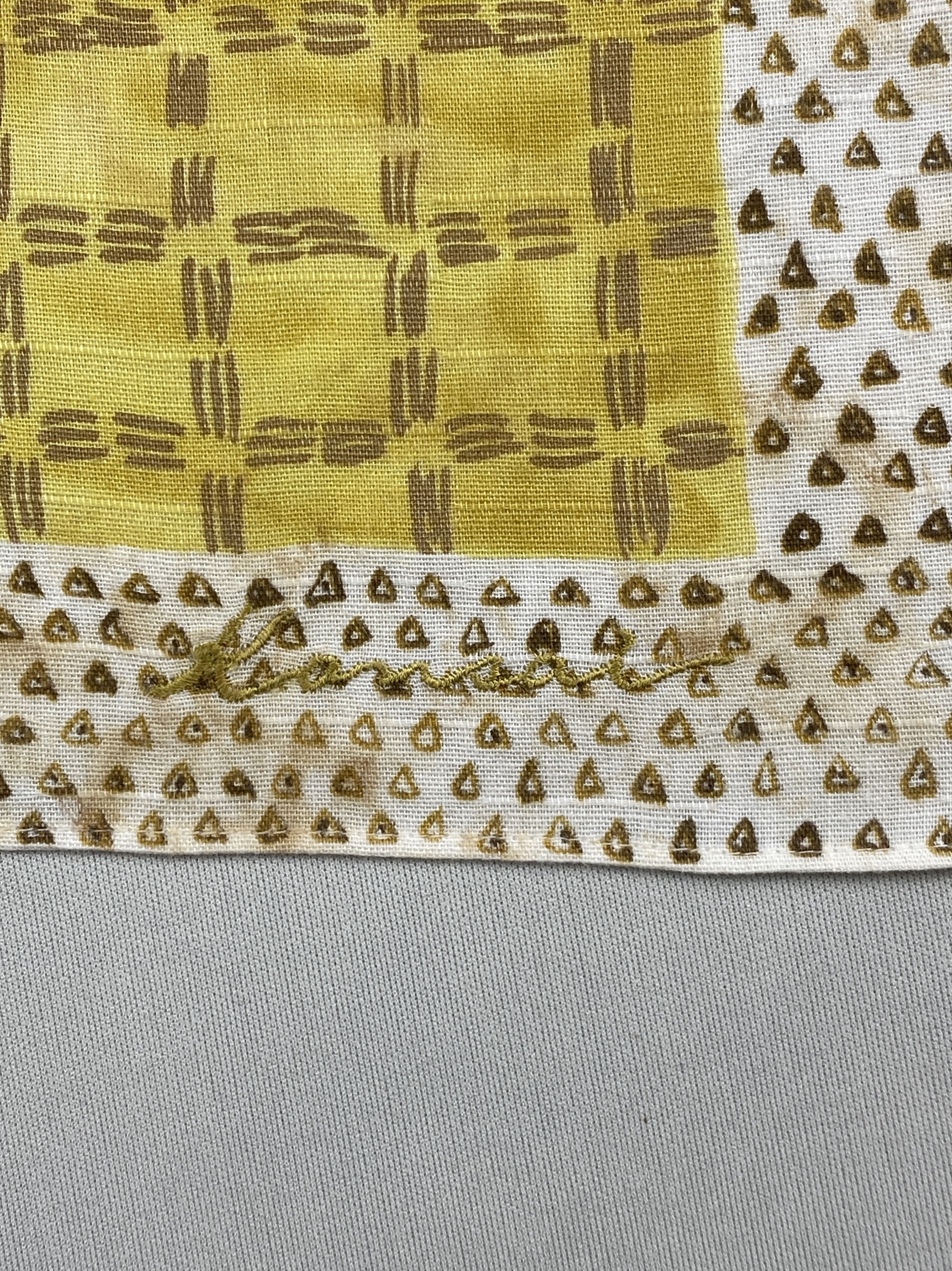 Kansai Yamamoto Vintage Kansai Handkerchief Pocket Square Bandana HM0024 Size ONE SIZE - 5 Thumbnail
