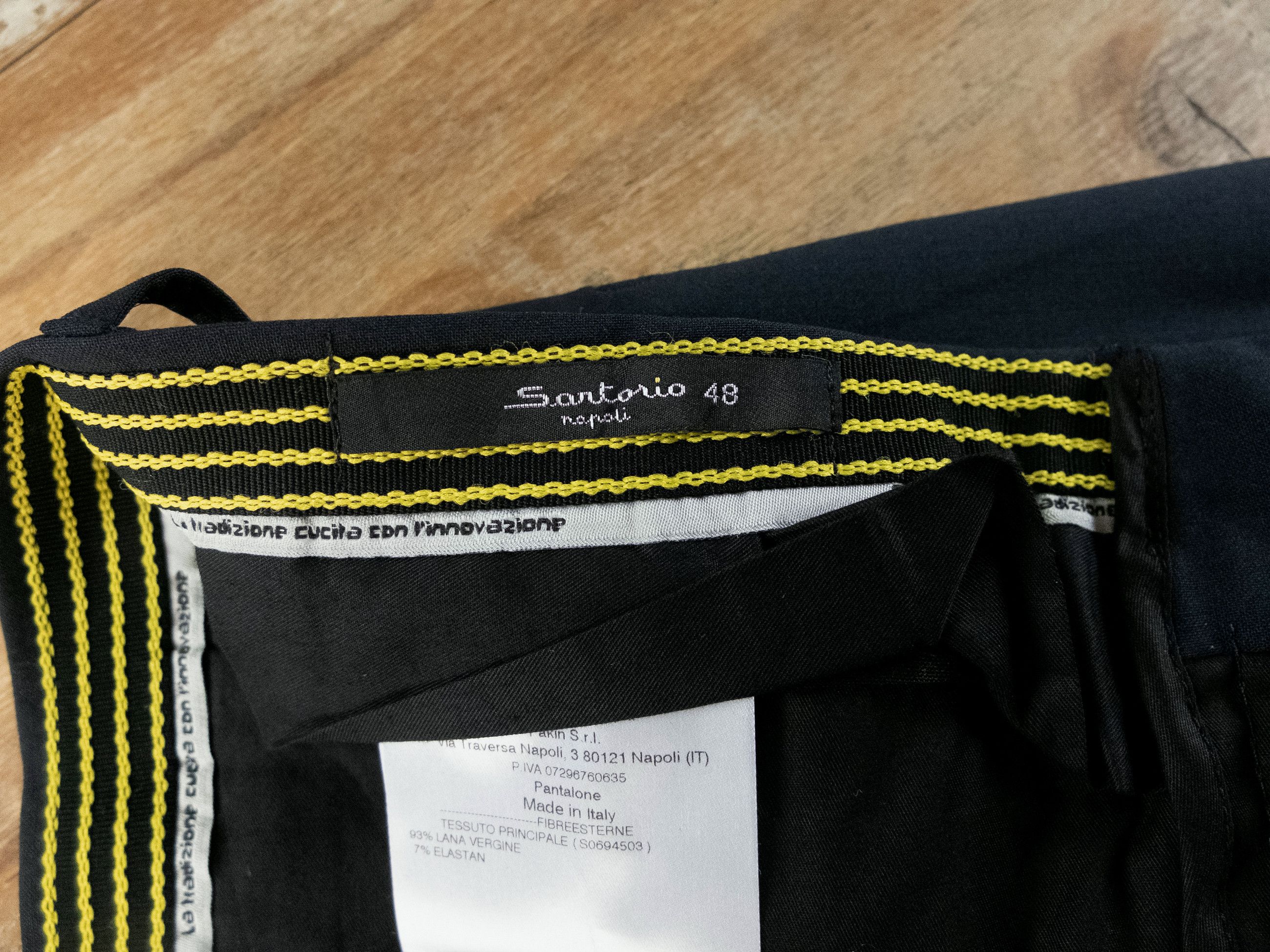 SARTORIO SARTORIO navy blue pleated wool dress pants Size 32 Size US 32 / EU 48 - 7 Thumbnail