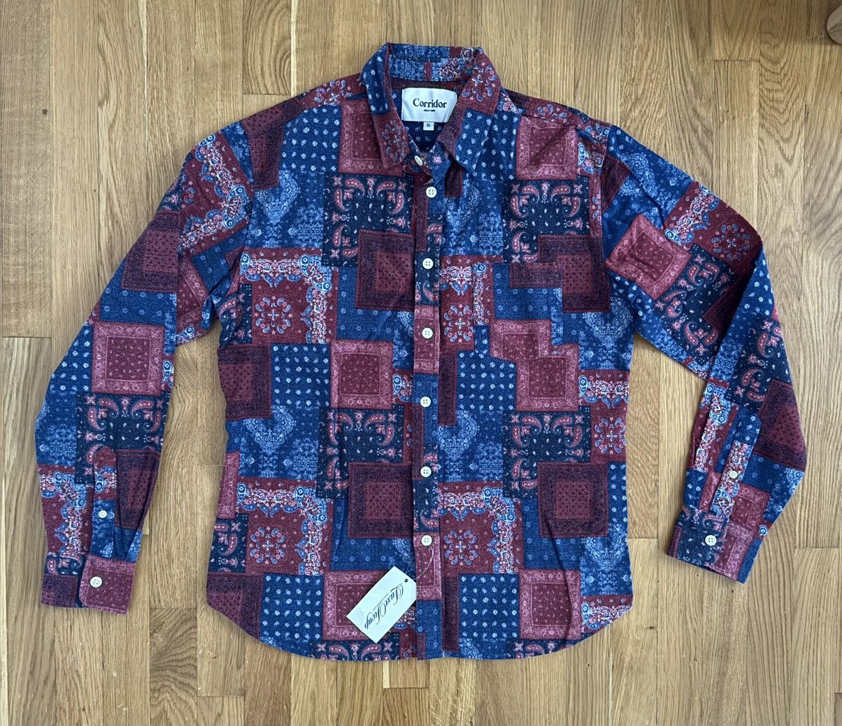 Corridor Bandana Flannel Long Sleeve patchwork like print