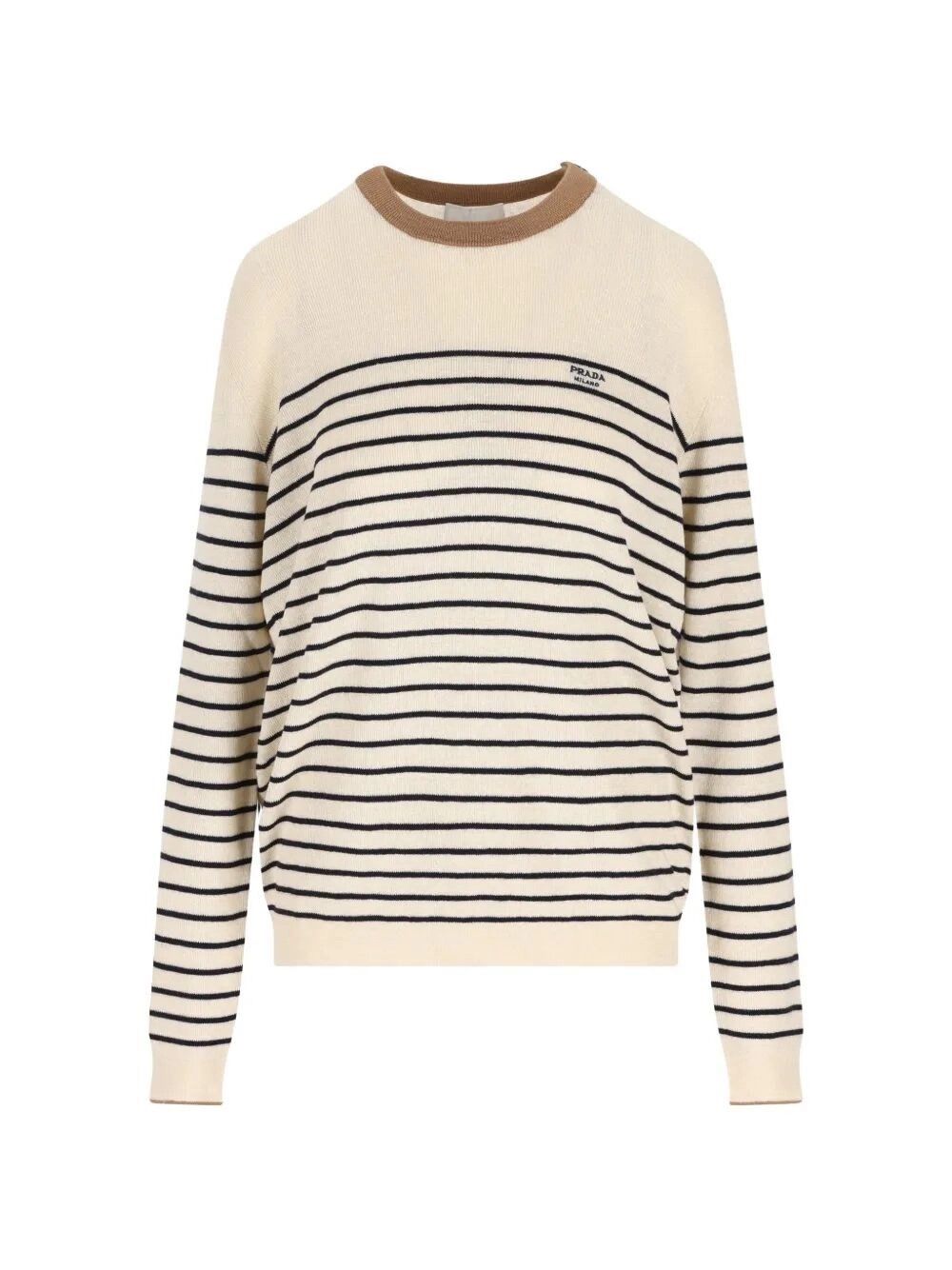 Prada Cotton Linen Round Neck Size US L / EU 52-54 / 3 - 1 Thumbnail