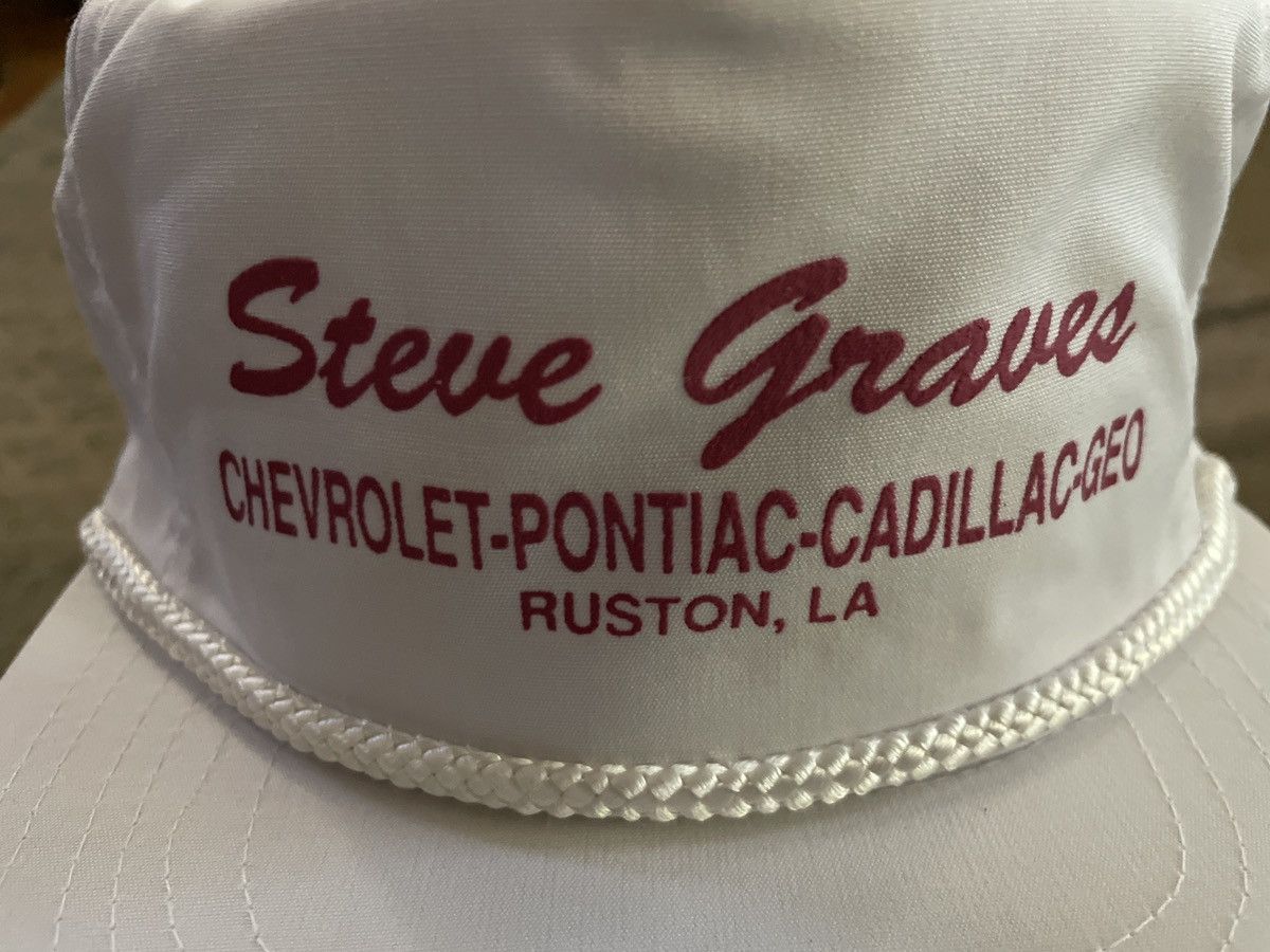 Vintage Steve Graves Chevrolet Pontiac Cadillac Geo HAT CAP roped LA Size ONE SIZE - 3 Thumbnail