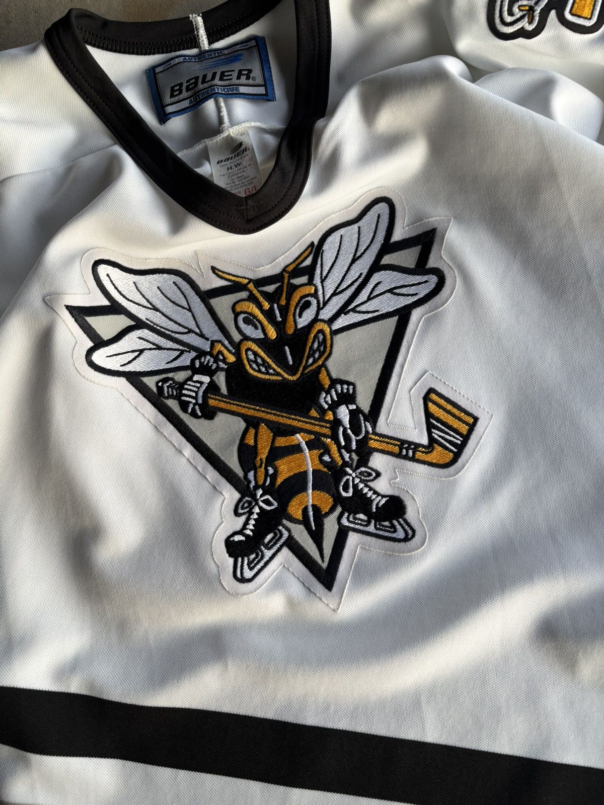 Other Vintage 1995 Sarnia Sting OHL Bauer Boxy Hockey Jersey Size US L / EU 52-54 / 3 - 3 Thumbnail
