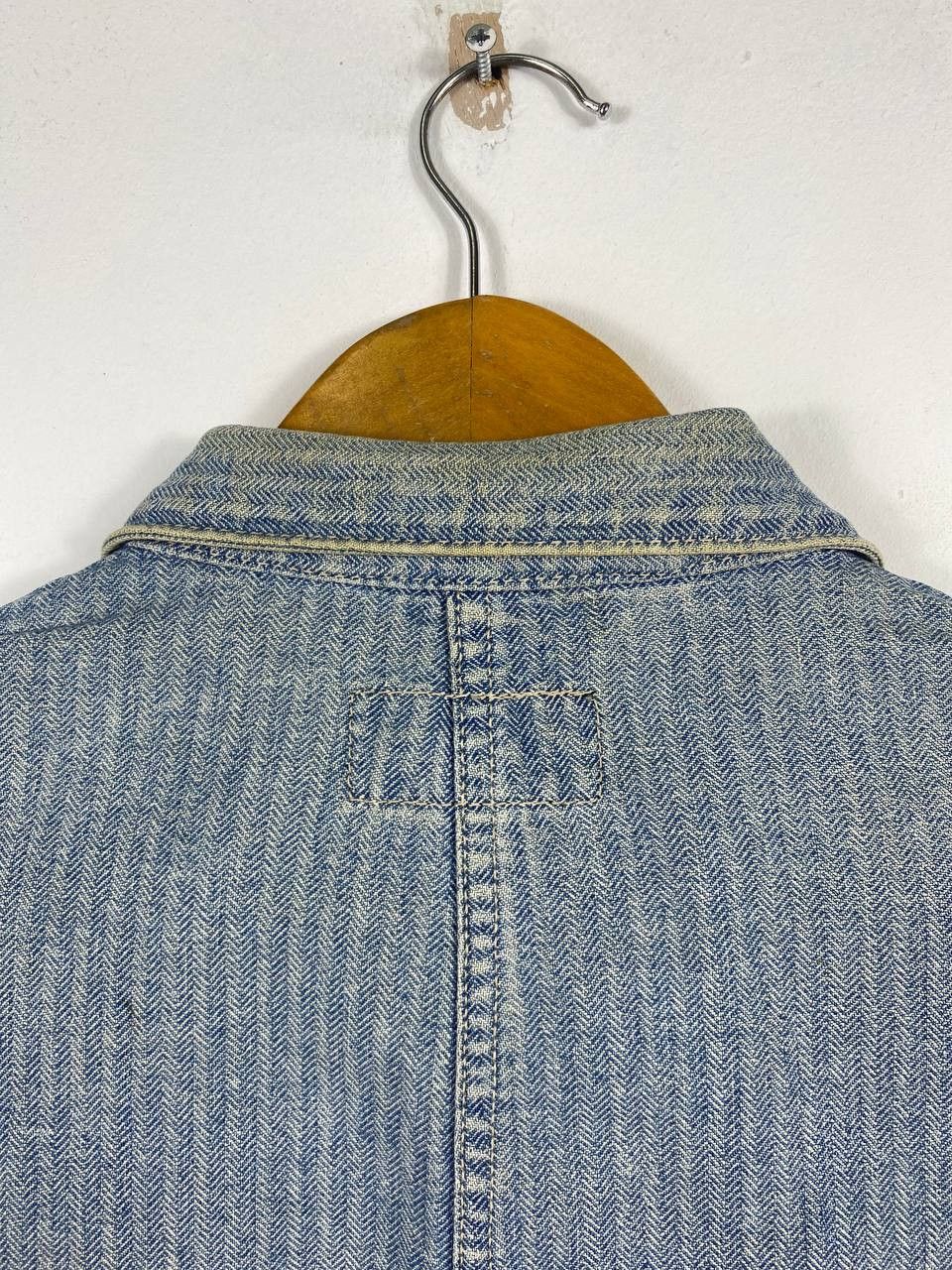 RRL Ralph Lauren vintage rrl ralph lauren herringbone denim jacket Size US XXL / EU 58 / 5 - 9 Thumbnail