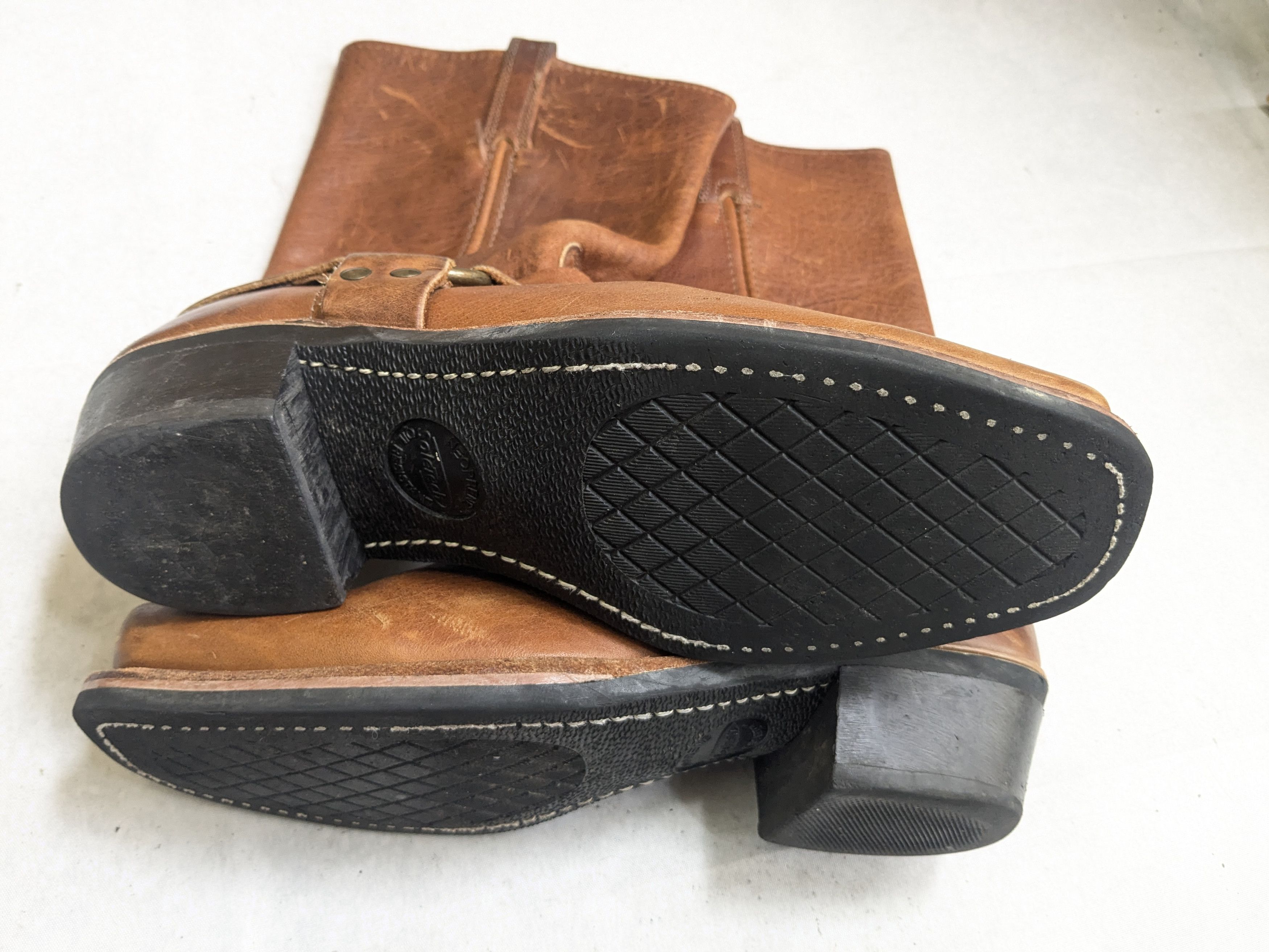 Frye Frye Harness Boots Brown 8.5 M Leather USA Size US 8.5 / EU 41-42 - 14 Thumbnail