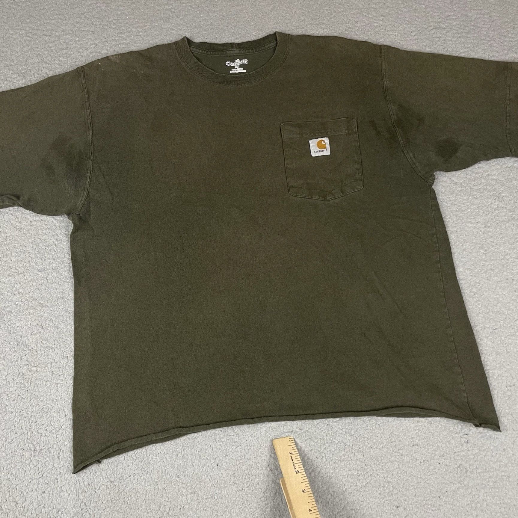 Carhartt VINTAGE Carhartt Shirt Adult Medium Green Pocket Original Casual Distressed Cropped M Size US M / EU 48-50 / 2 - 7 Thumbnail