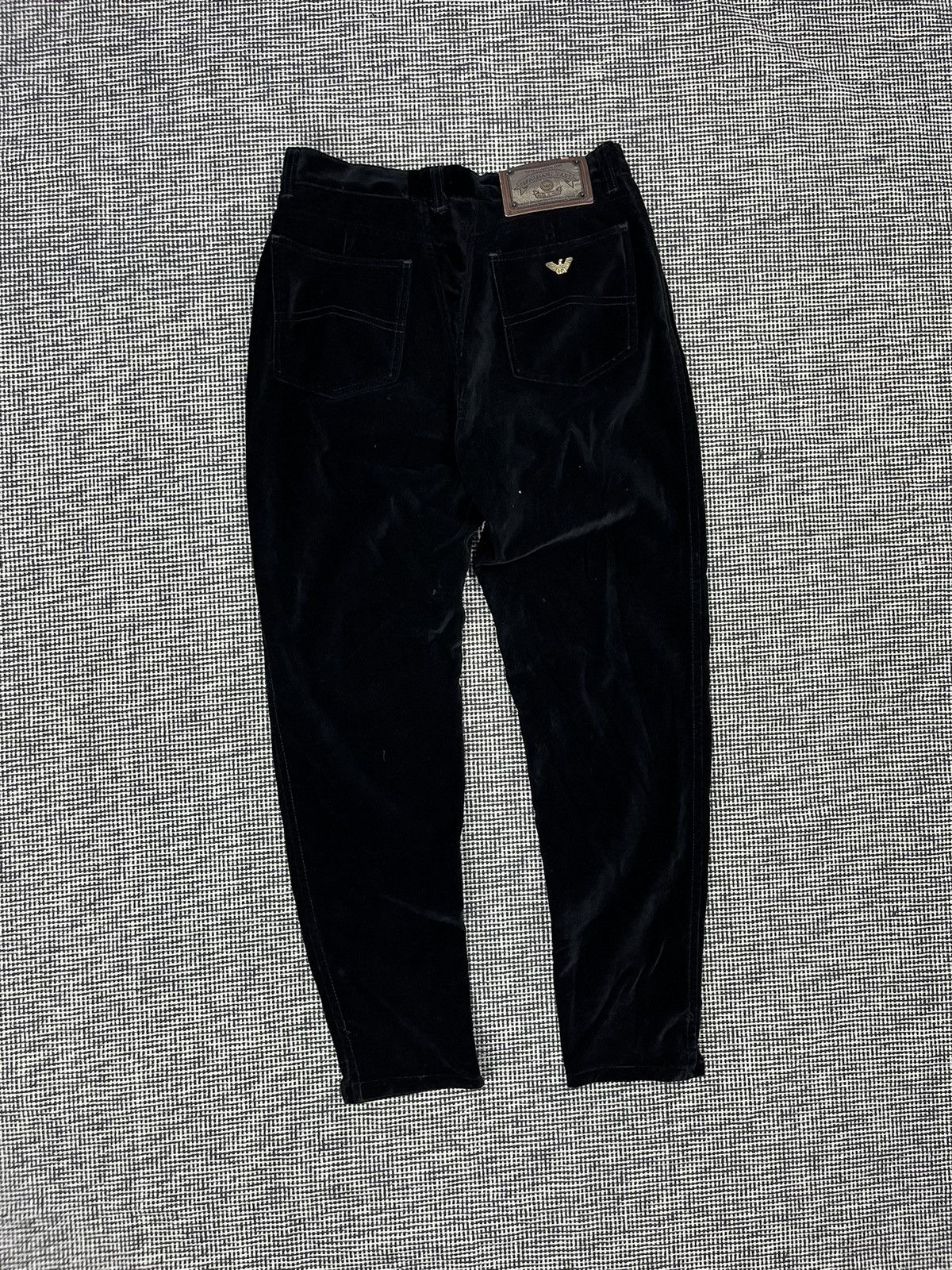 Armani × Giorgio Armani vintage 80s/90s Armani jeans velour velvet  display picture 1