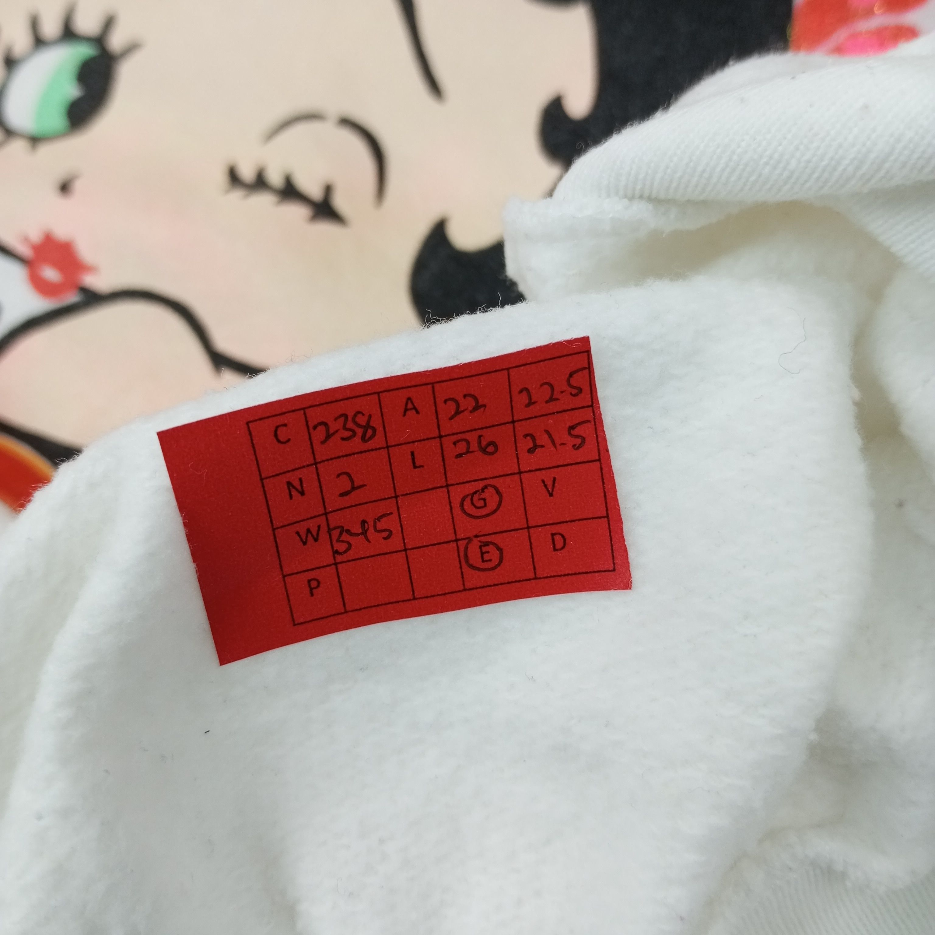 Vintage Betty Boop Kissable Cartoon Vintage Sweatshirt c238n2 Size US M / EU 48-50 / 2 - 7 Thumbnail