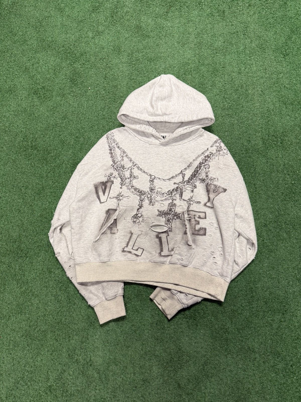 Vale Vale white chain hoodie Size US S / EU 44-46 / 1 - 1 Thumbnail