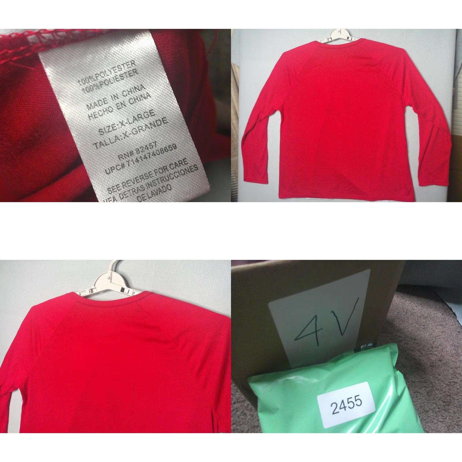 Disney Disney Minnie Mouse Shirt Womens XL Gray Red Christmas Colorblock Snow LS Crew Neck T-Shirt Womens Size XL / US 12-14 / IT 48-50 - 8 Thumbnail