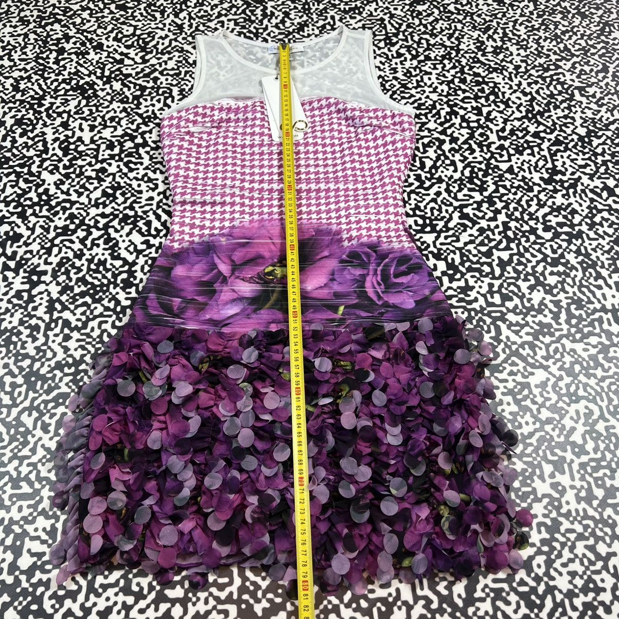 Japanese Brand Vintage Y2K Waggon Paris Floral Retro Luxury Mini Dress Size XS / US 0-2 / IT 36-38 - 19 Thumbnail
