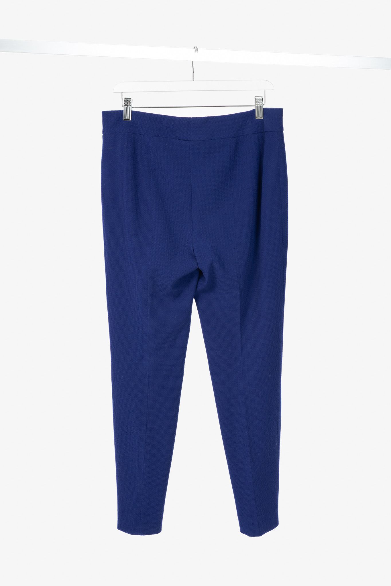 Escada Escada Tina Ink Wool-Pique Tapered Trousers Size 31" - 2 Thumbnail