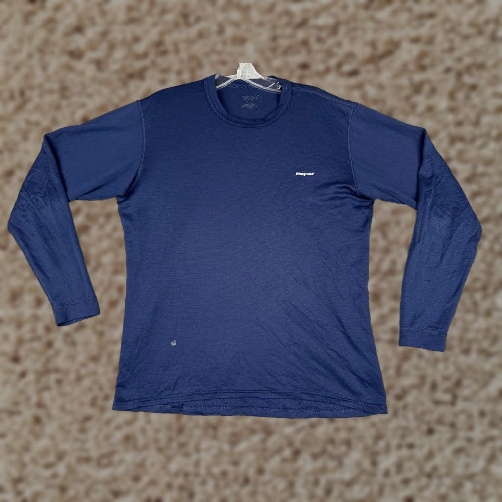 Patagonia Patagonia Shirt Men Small Blue Long Sleeve Crew Neck Polyester Blend READ Mens Size US S / EU 44-46 / 1 - 1 Thumbnail