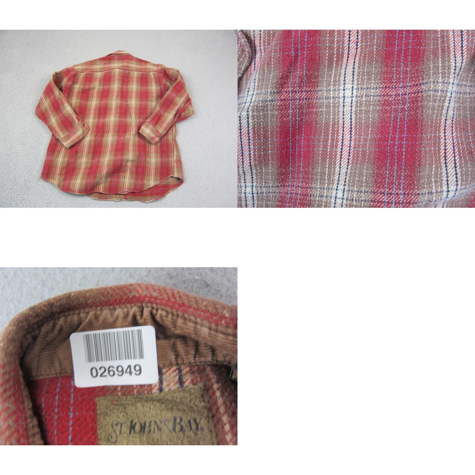 Vintage VINTAGE St Johns Bay Flannel Shirt Mens XLT Red Brown 90s Long Sleeve Pattern Plaid Button-Up Size US XL / EU 56 / 4 - 8 Thumbnail