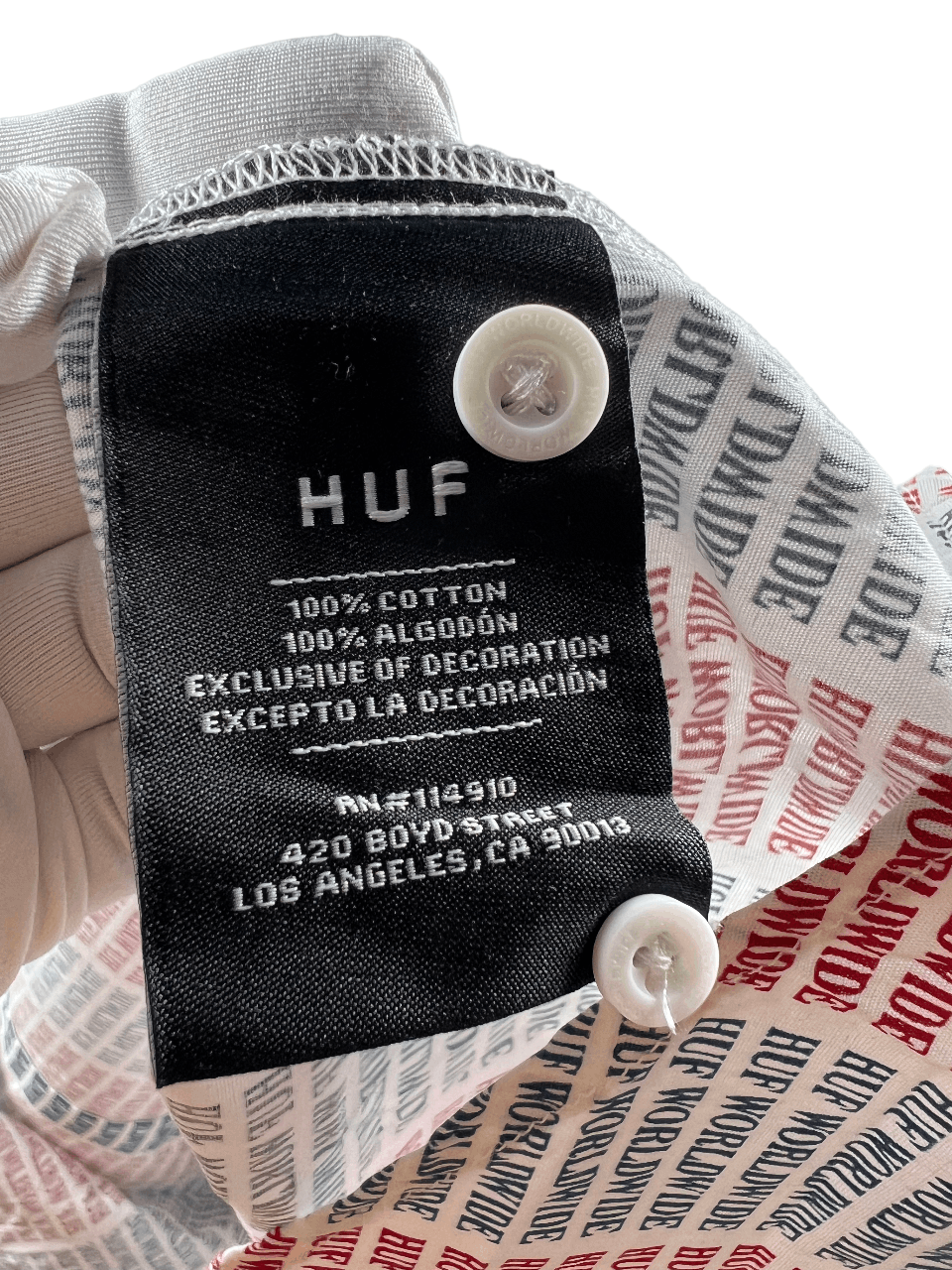 Huf Huf Shirt L Size US L / EU 52-54 / 3 - 3 Thumbnail