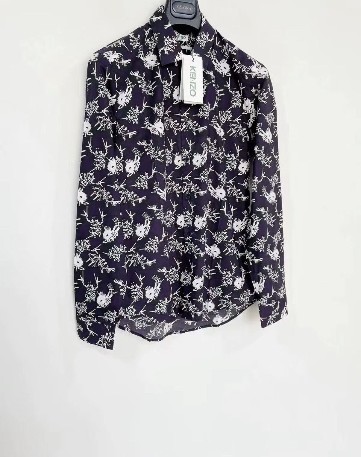 Kenzo KENZO 100% Cotton Long Sleeve Shirt J30 Size US S / EU 44-46 / 1 - 1 Thumbnail