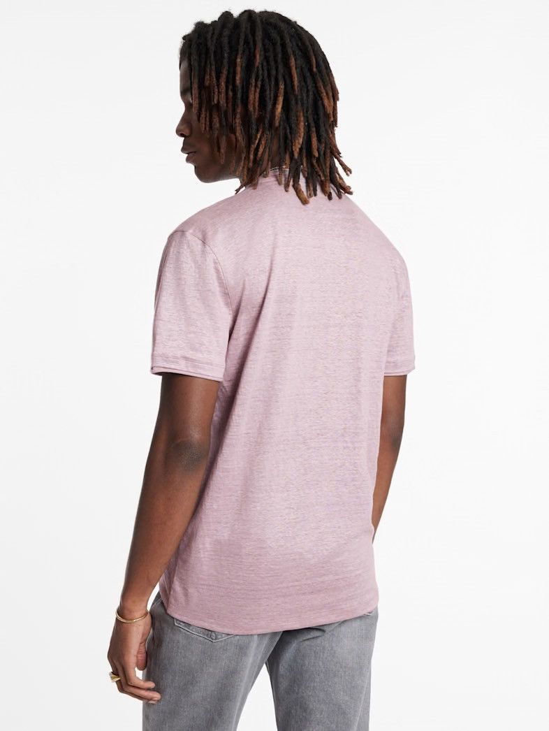 John Varvatos Wooster V-Neck linen tee. Medium Size US M / EU 48-50 / 2 - 5 Thumbnail