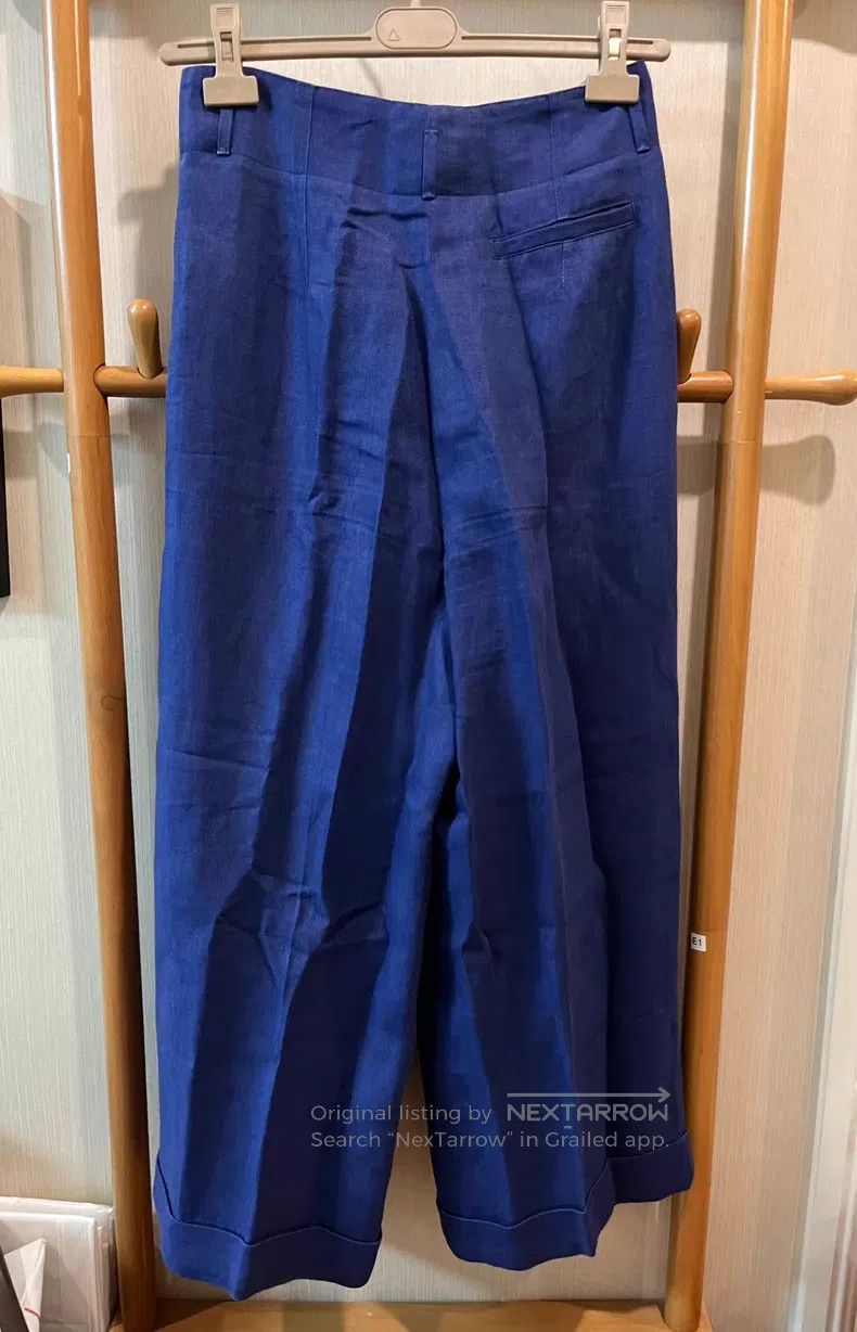 Loro Piana Loro Piana Linen Trousers Wide Leg Pants Size 26" / US 2 / IT 38 - 4 Thumbnail