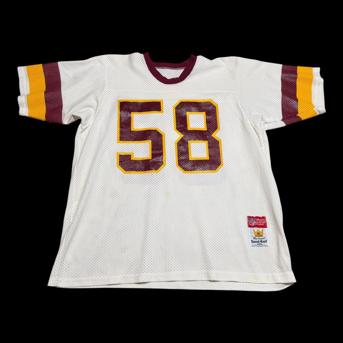 80s Washington Redskins Sandknit #58 Wilber Marshall XL