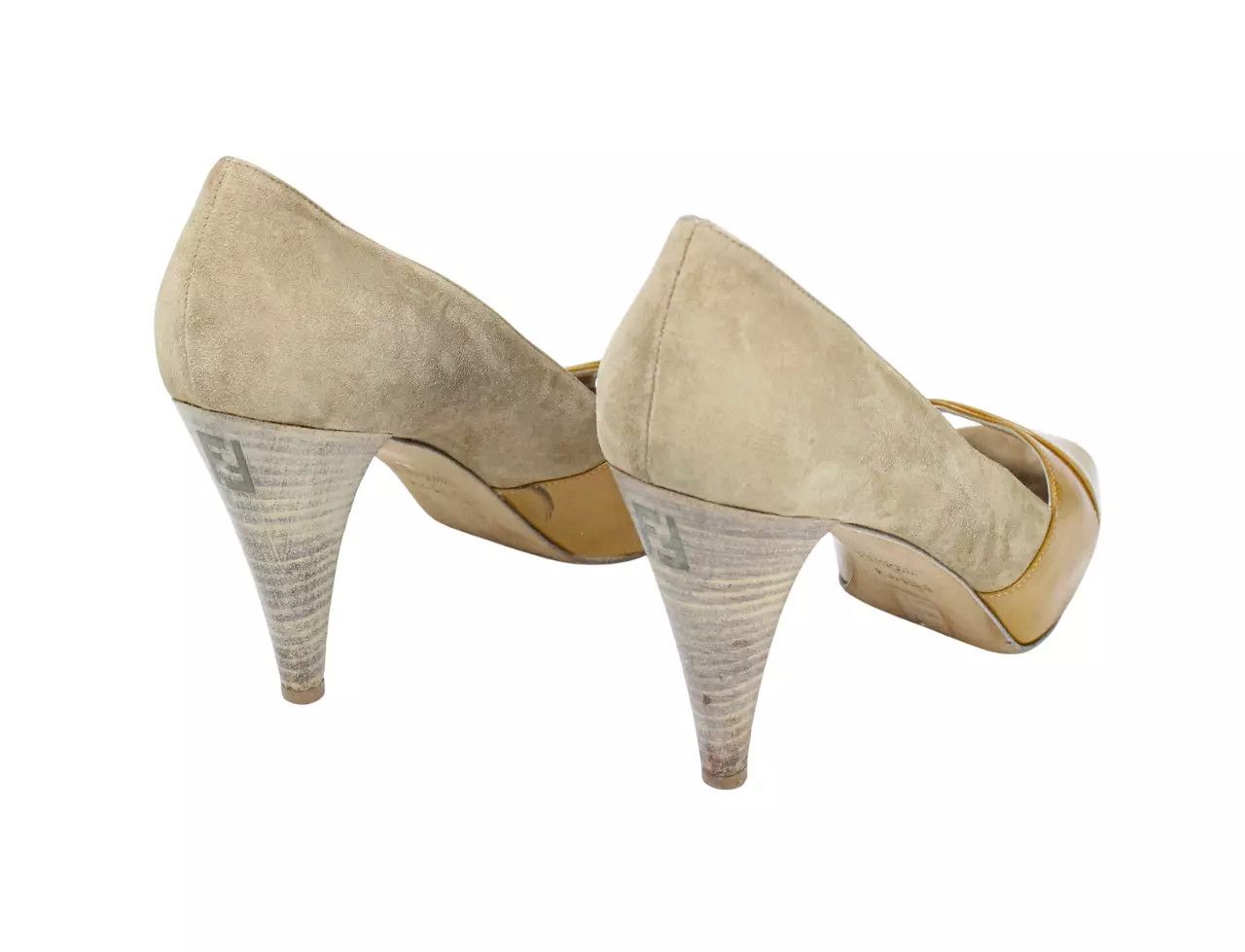 Fendi FENDI Women's EU 38 Peep Toe Patent & Suede Leather Heel Size US 8 / IT 38 - 5 Thumbnail