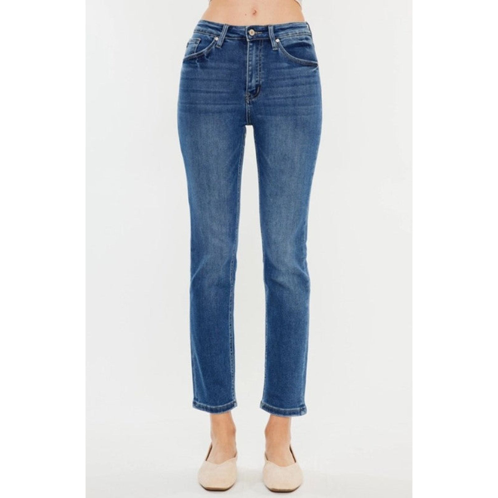 Kancan USA High Rise Slim Straight Jeans-Size 1 Size 24" / US 00 / IT 34 - 6 Thumbnail