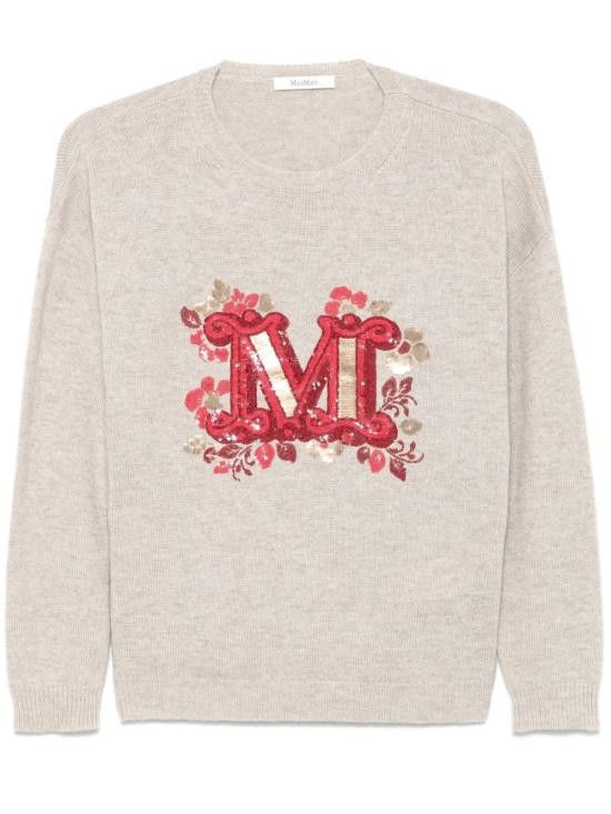 Max Mara MAX MARA Women Sweater 2511361171600 QUOTA029 Beige Size L / US 10 / IT 46 - 1 Thumbnail