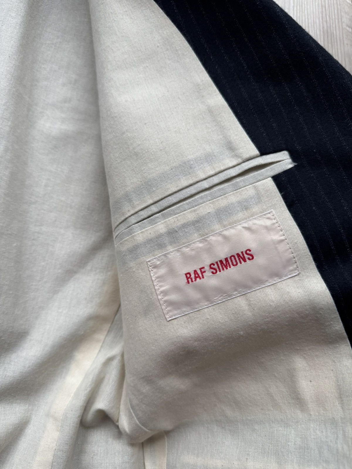 Raf Simons RAF SIMONS Pinstripe Blazer - 20SS Size 50R - 7 Thumbnail