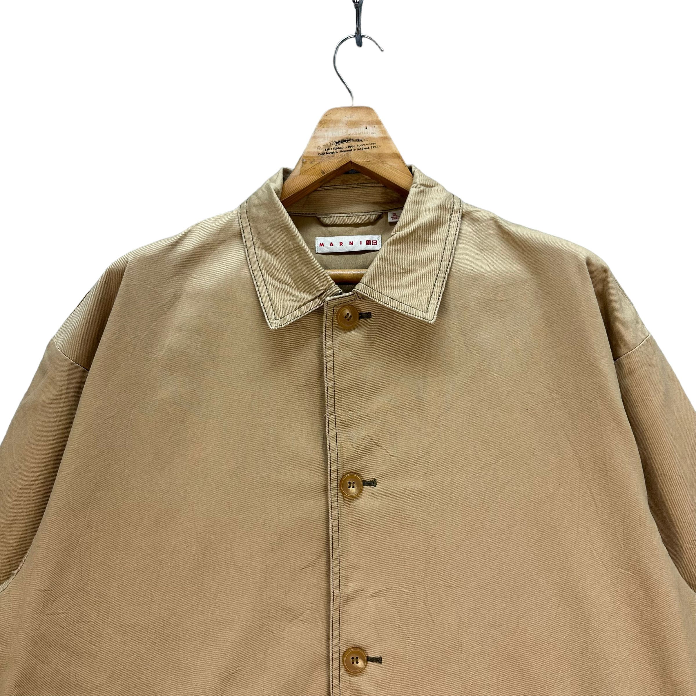 Marni × Uniqlo MARNI X UNIQLO WORK CHORE JACKET #7844-182 Size US XL / EU 56 / 4 - 2 Thumbnail