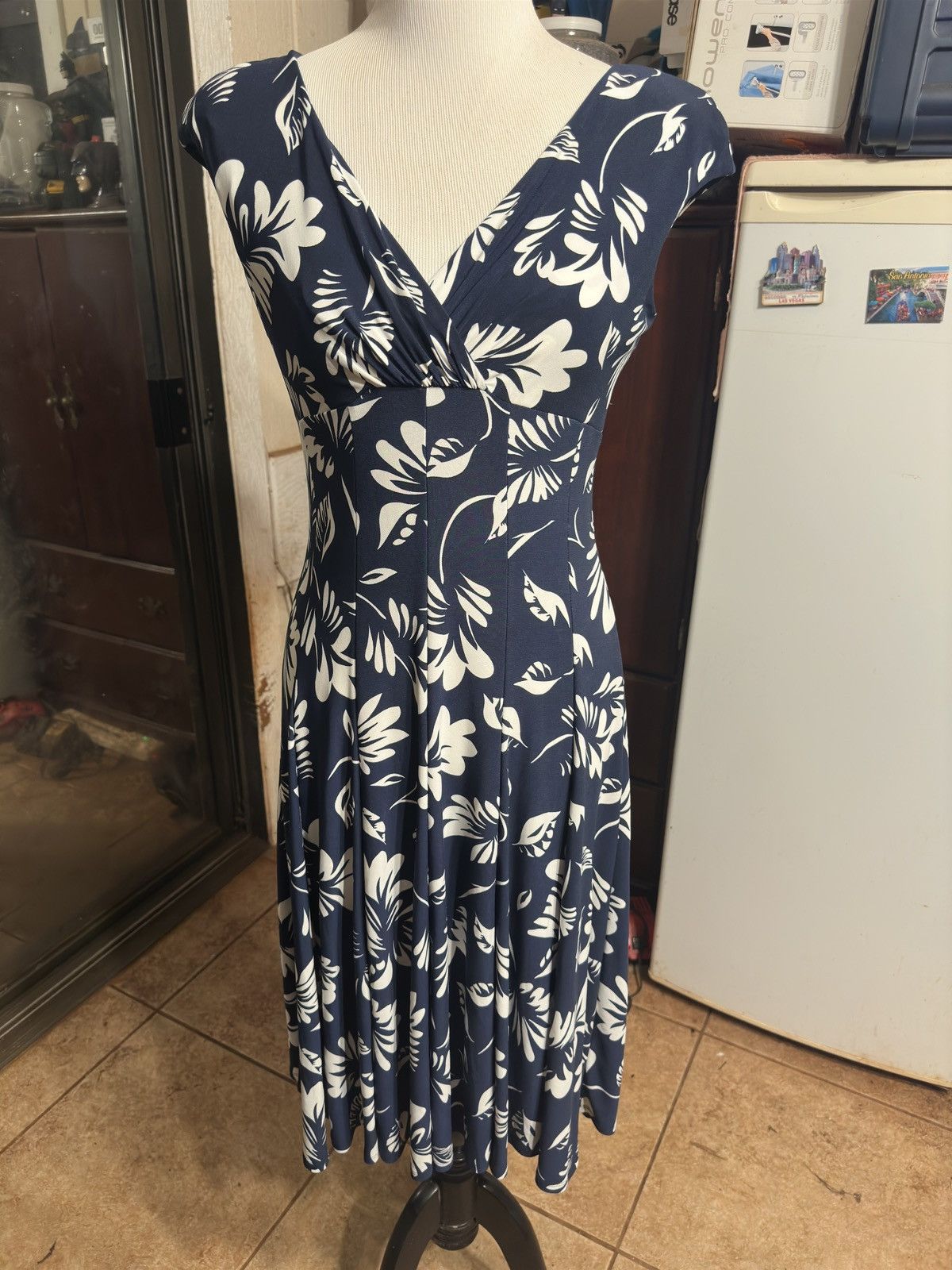 Ralph Lauren Ralph Lauren Lighthouse Wrap Dress Hawaiian Blue Women's 4 Size S / US 4 / IT 40 - 1 Thumbnail