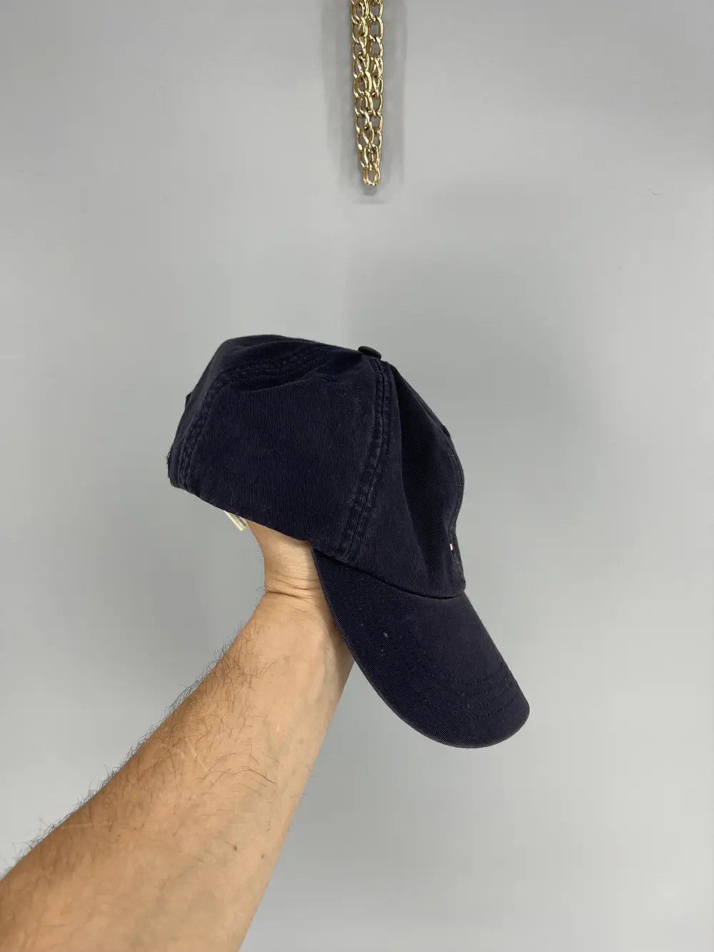 Tommy Hilfiger VINTAGE Tommy Hilfiger Hat Cap Snap Back Navy Flag Logo 90s Size ONE SIZE - 2 Thumbnail