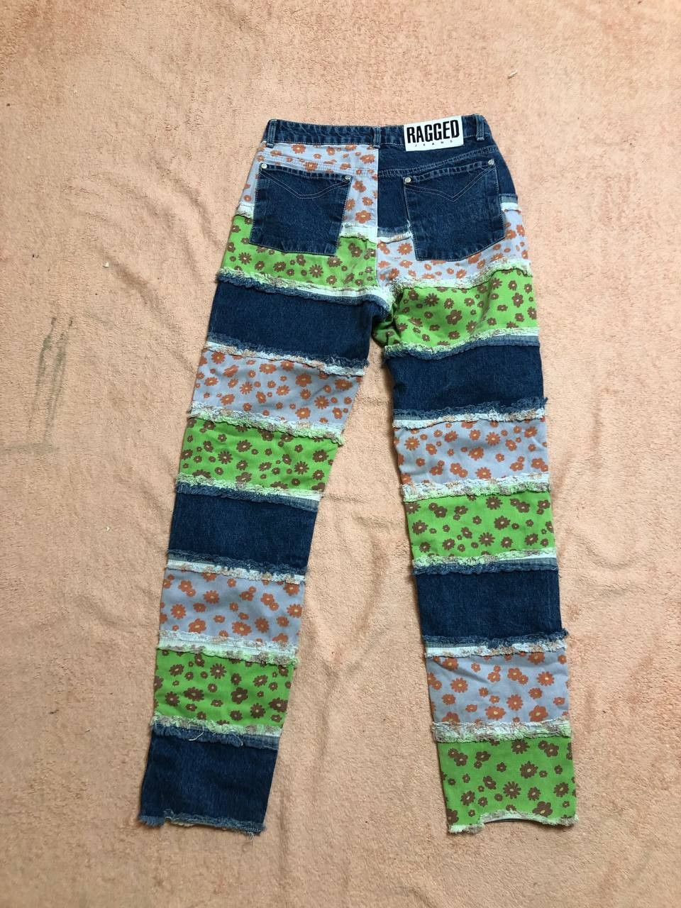The Ragged Priest Vintage The Ragged Priest Flower Print Denim Jeans Size 28 Size 28" / US 6 / IT 42 - 19 Thumbnail