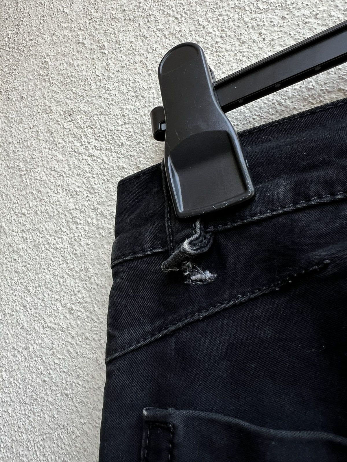 Shellac KENJI ITO Multi Pocket Fade Black Moleskin Cotton Pant Size US 31 - 16 Thumbnail