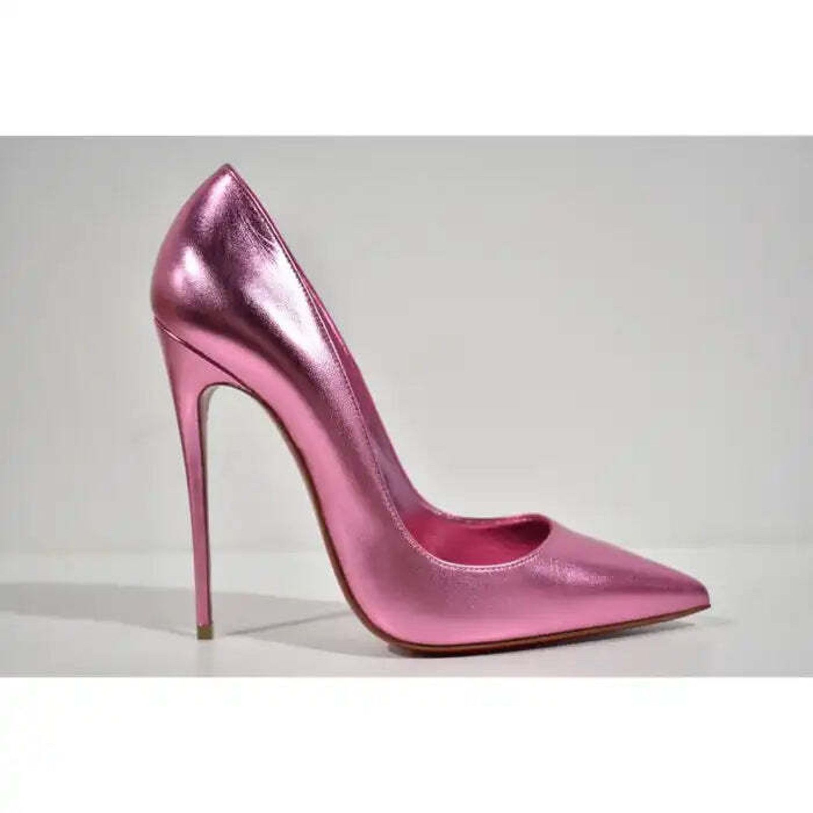 Christian Louboutin So Kate 120 Confettis Pink Leather Pointed Toe Heel Pump 39 Size US 9 / IT 39 - 2 Thumbnail