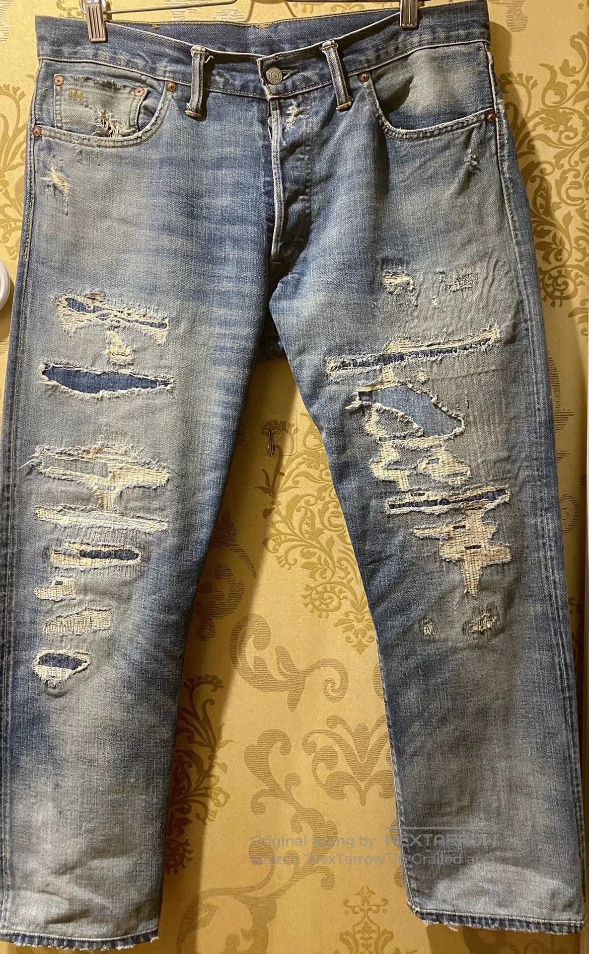RRL Ralph Lauren 2018 Low Straight Selvedge Jean by RRL. Size US 34 / EU 50 - 1 Thumbnail
