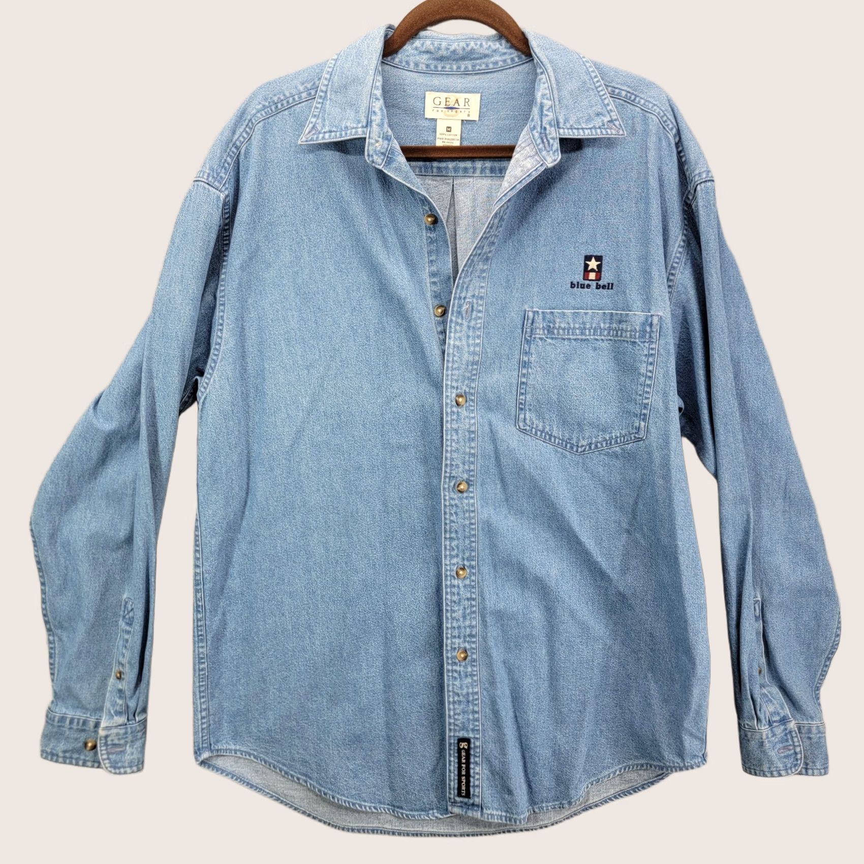 Vintage Riverside Blue Bell Button-Down Shirt Uniform Medium Gear Long Sleeve Mens Cotton, Polyester Size US M / EU 48-50 / 2 - 1 Thumbnail