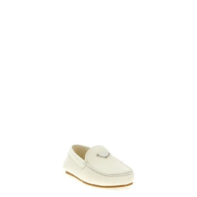 Prada PRADA White Leather Driving Shoes New & Authentic (Men's siz Size US 7 / EU 40 - 2 Thumbnail