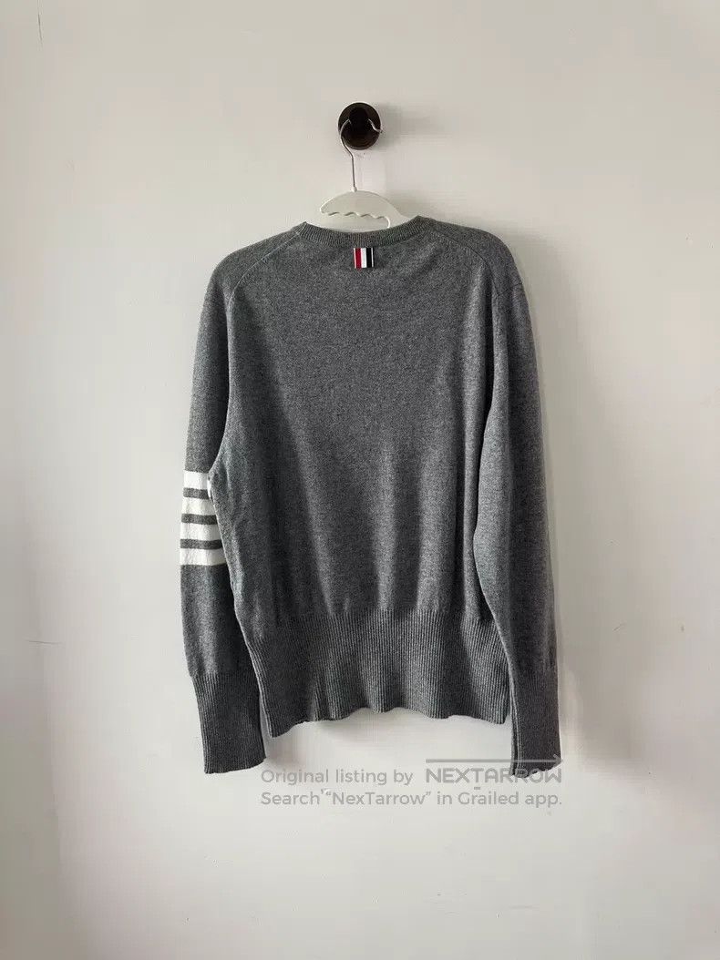 Thom Browne Thom Browne Gray cashmere sweater Size US XL / EU 56 / 4 - 2 Thumbnail
