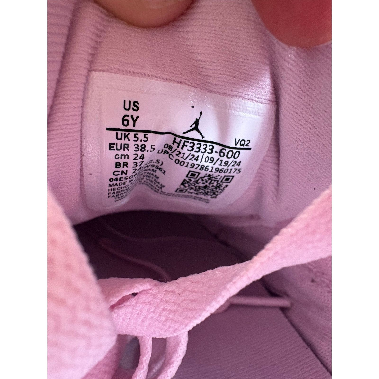 Nike New in Open Box - Jordan Flight Court (GS) - Pink Foam 6Y Size US 6 / EU 39 - 3 Thumbnail