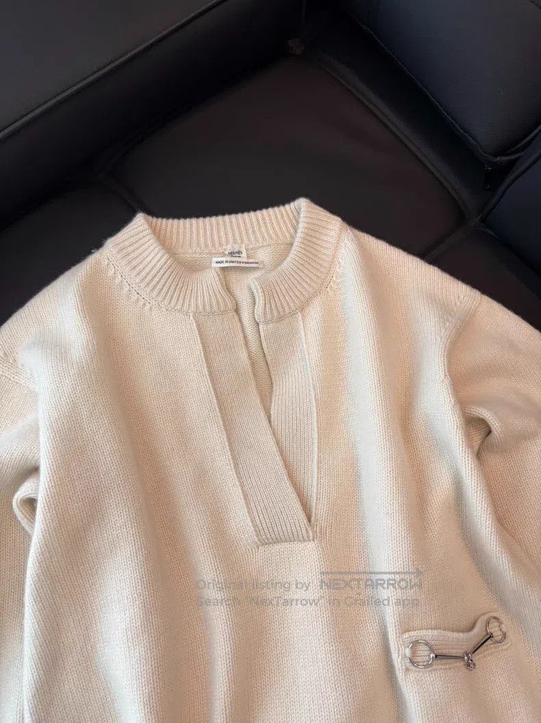 Hermes Hermes Knit sweater, beige Size XXS / US 00 / IT 34 - 2 Thumbnail