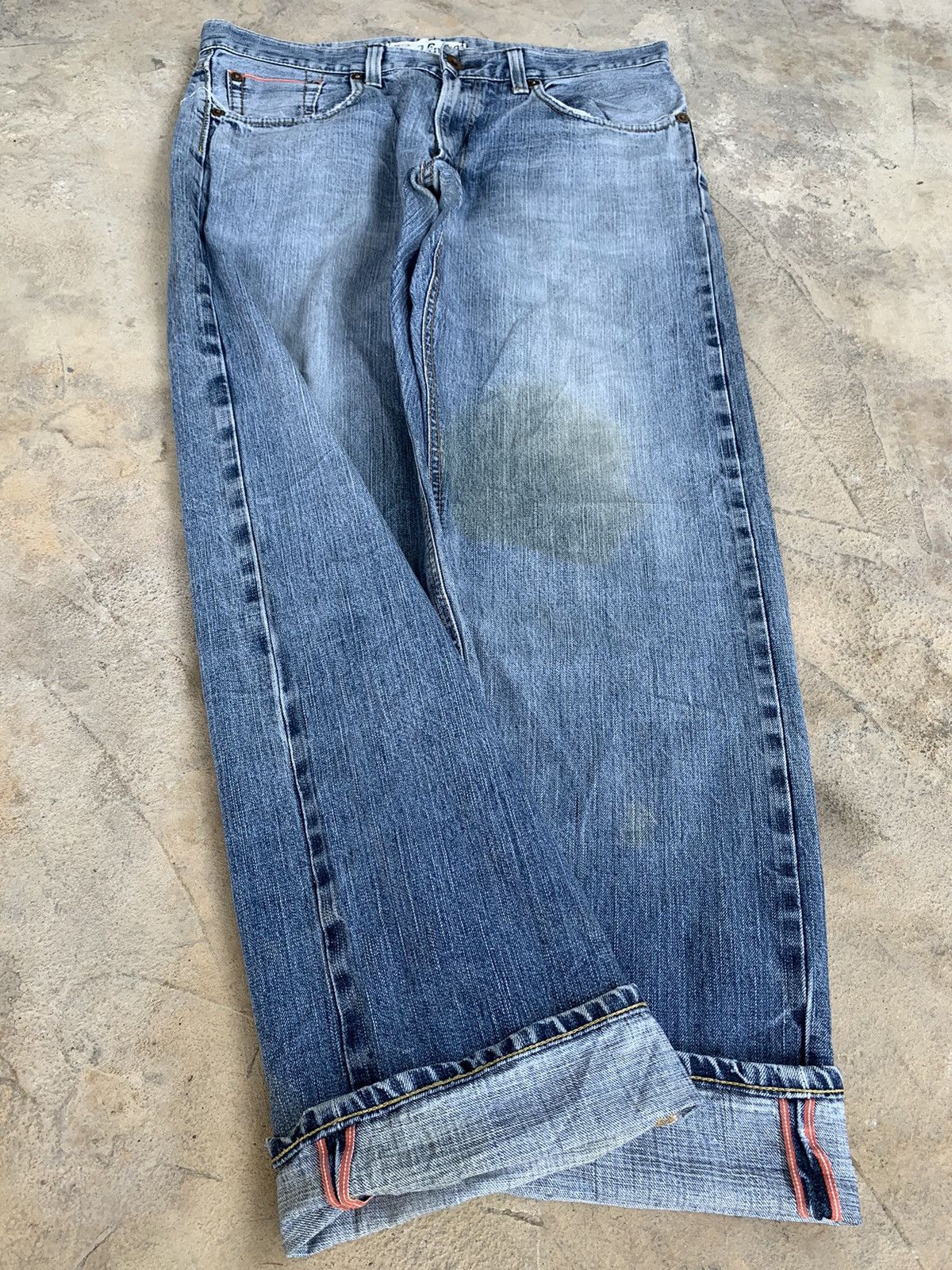 Edwin × Vintage Edwin 505V Selvedge Distressed Denim Size US 37 - 6 Thumbnail