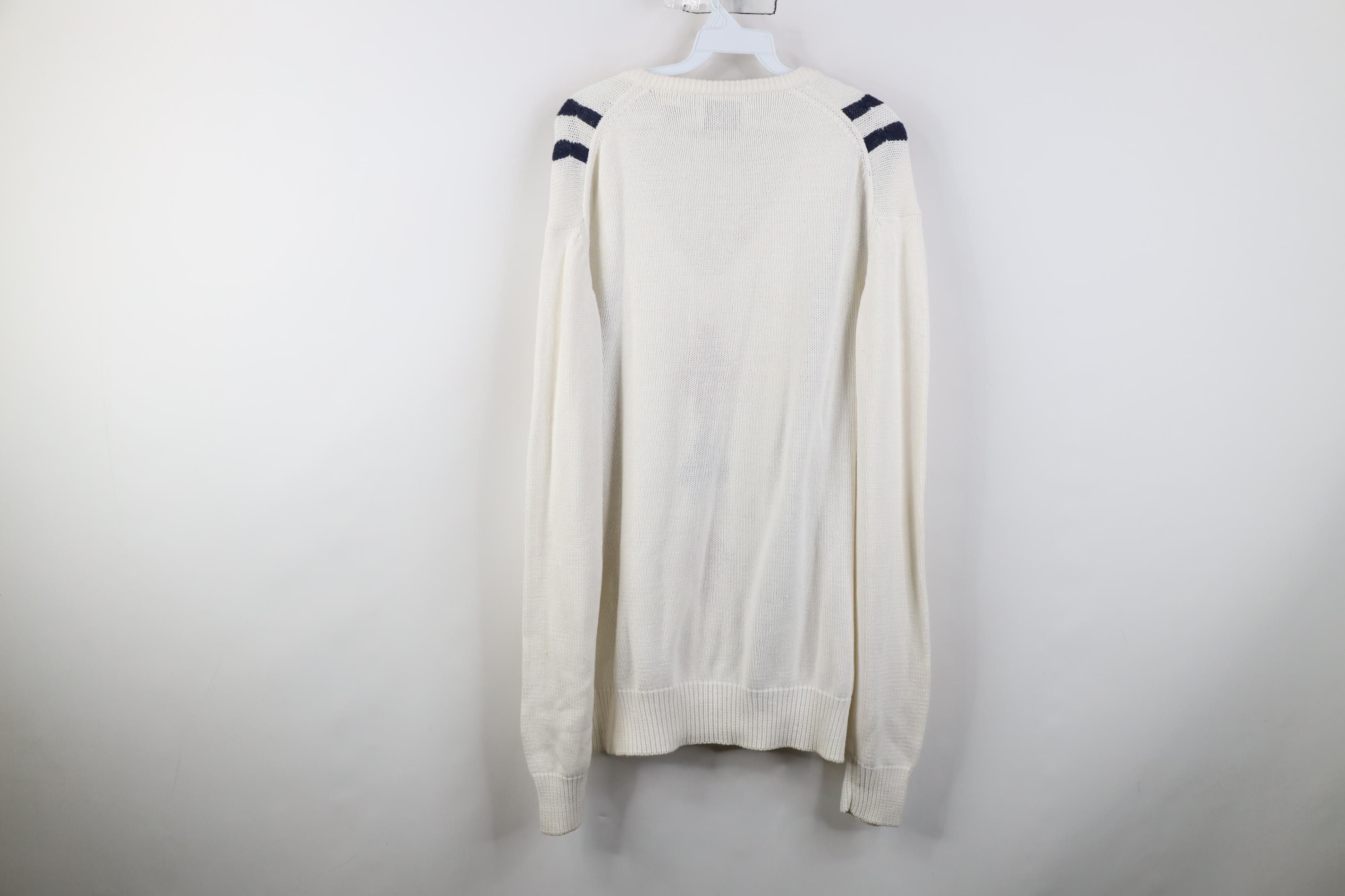 Vintage Vintage 80s 90s Streetwear Cotton Cable Knit Golf Sweater Size US L / EU 52-54 / 3 - 13 Thumbnail
