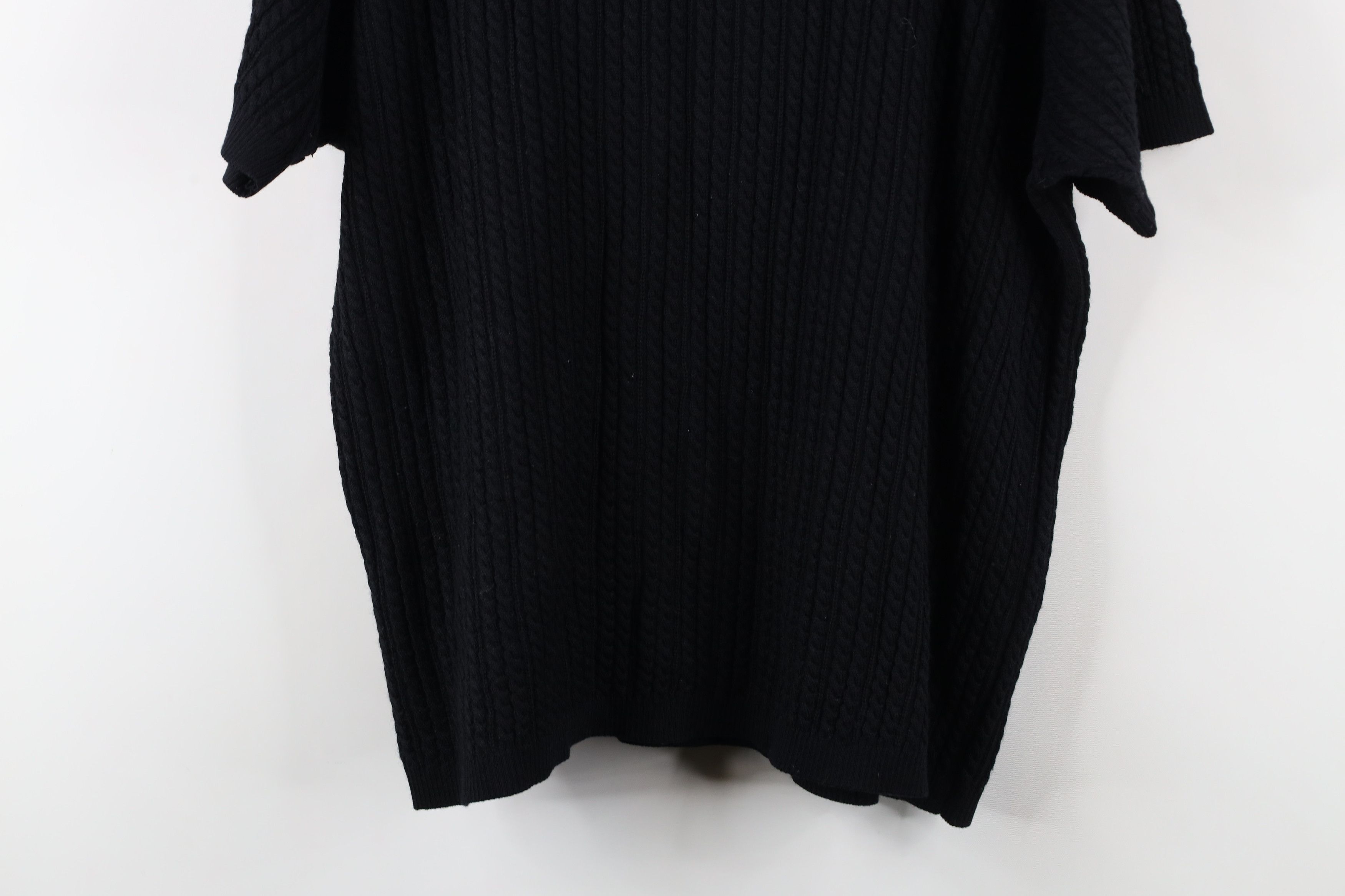 Vintage Vintage 90s Streetwear Blank Cable Knit Short Sleeve Sweater Size 3XL / US 20-22 - 11 Thumbnail